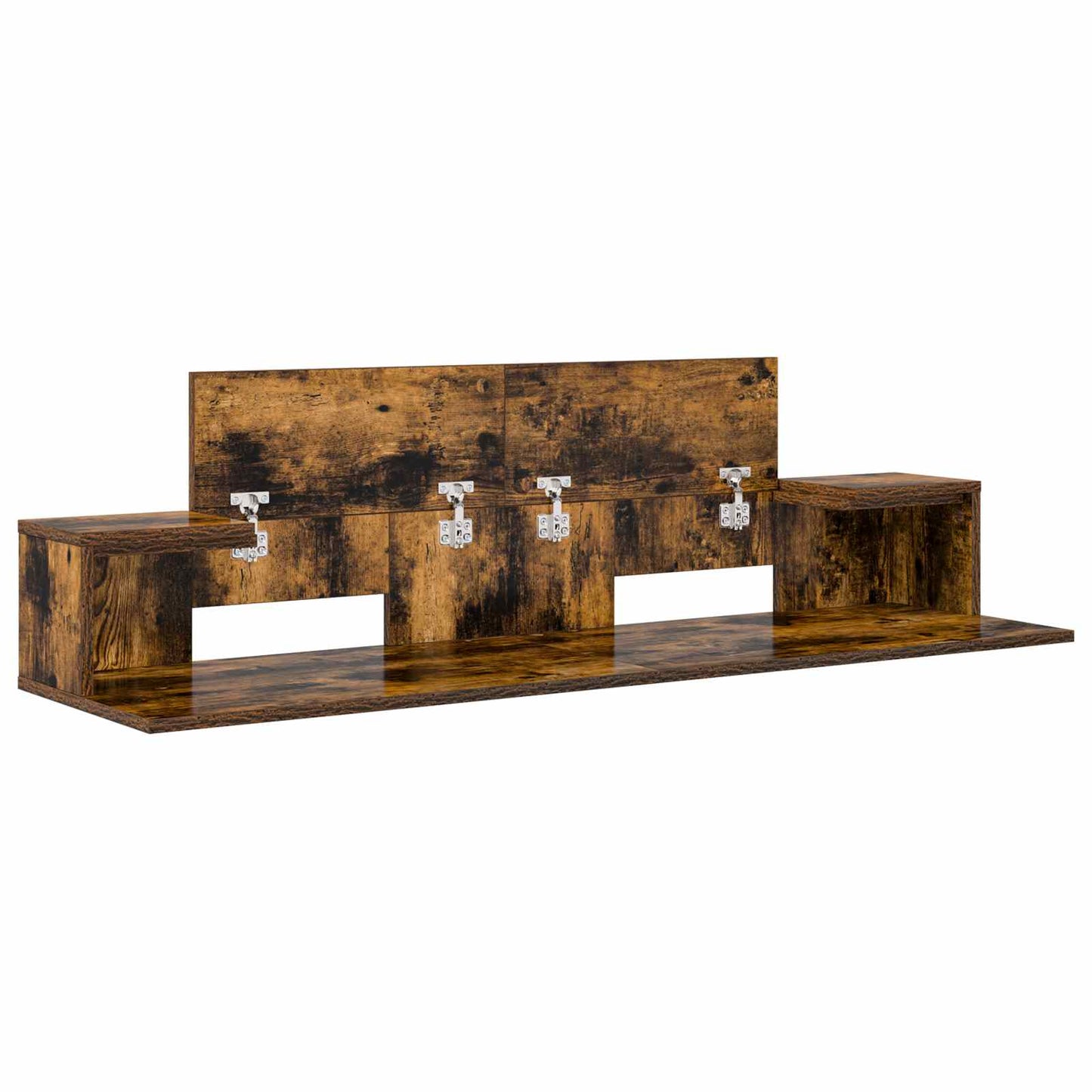 studiobureau Gerookt eiken 152 x 36 x 19,5 cm Bewerkt hout is nu te koop bij PeponiXL, paradijselijk wonen!