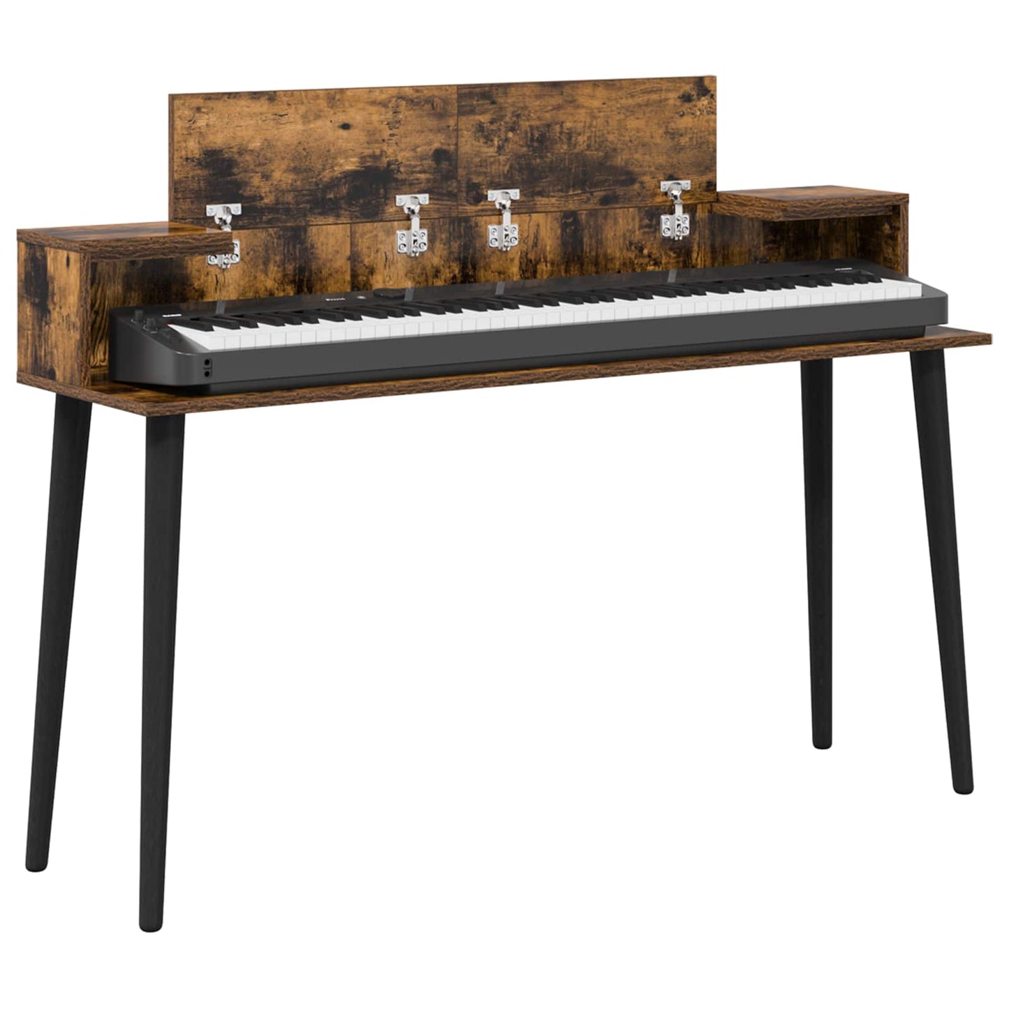 studiobureau Gerookt eiken 152 x 36 x 19,5 cm Bewerkt hout is nu te koop bij PeponiXL, paradijselijk wonen!