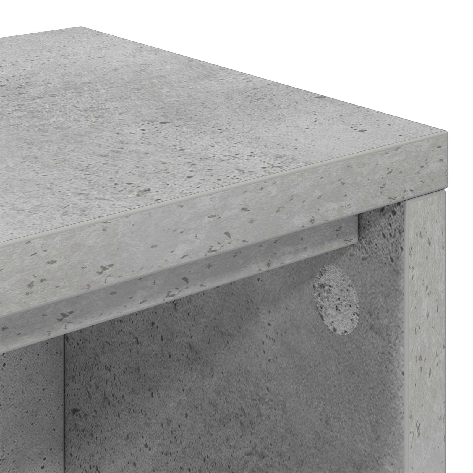 studiobureau Betongrijs 130 x 36 x 19,5 cm Bewerkt hout is nu te koop bij PeponiXL, paradijselijk wonen!