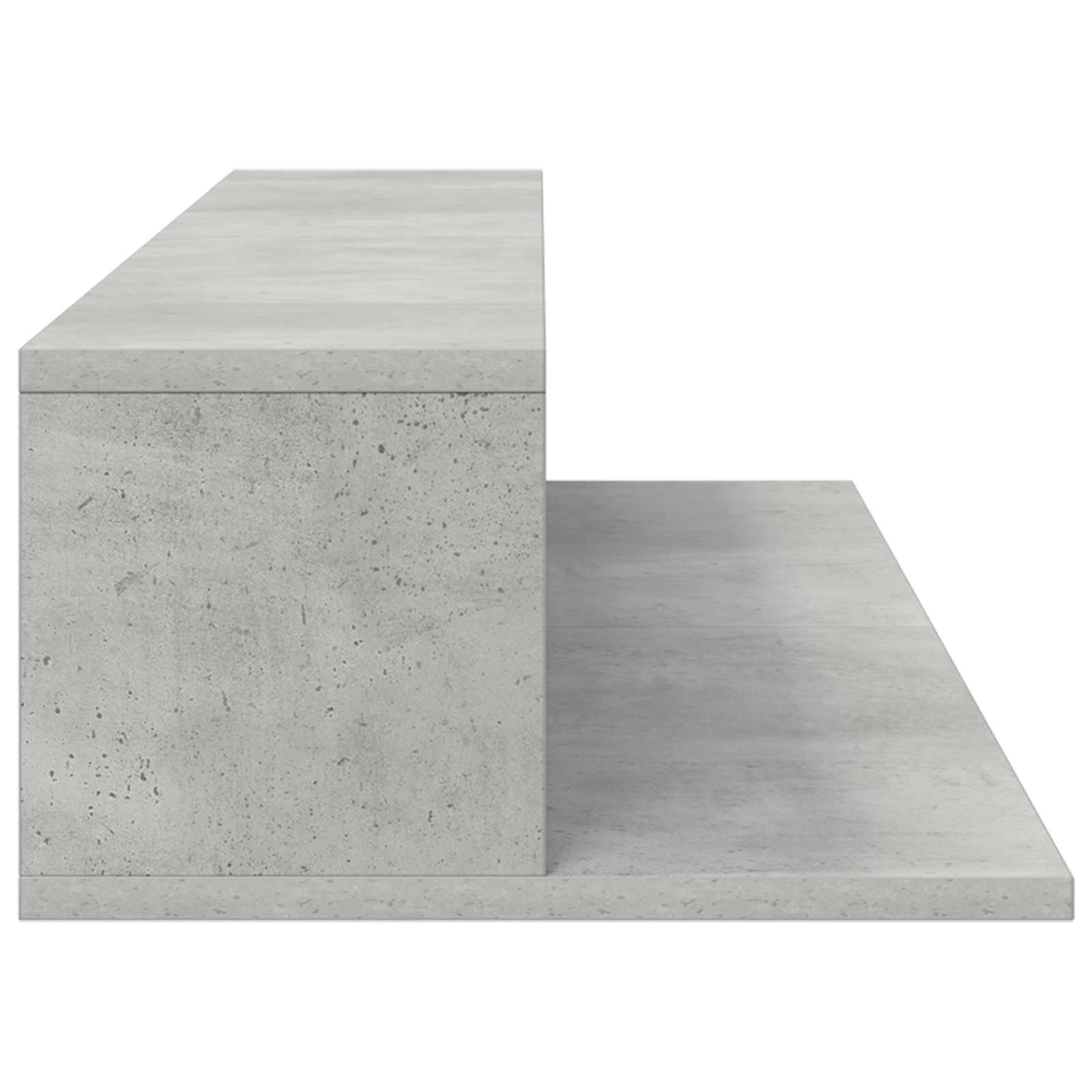 studiobureau Betongrijs 130 x 36 x 19,5 cm Bewerkt hout is nu te koop bij PeponiXL, paradijselijk wonen!