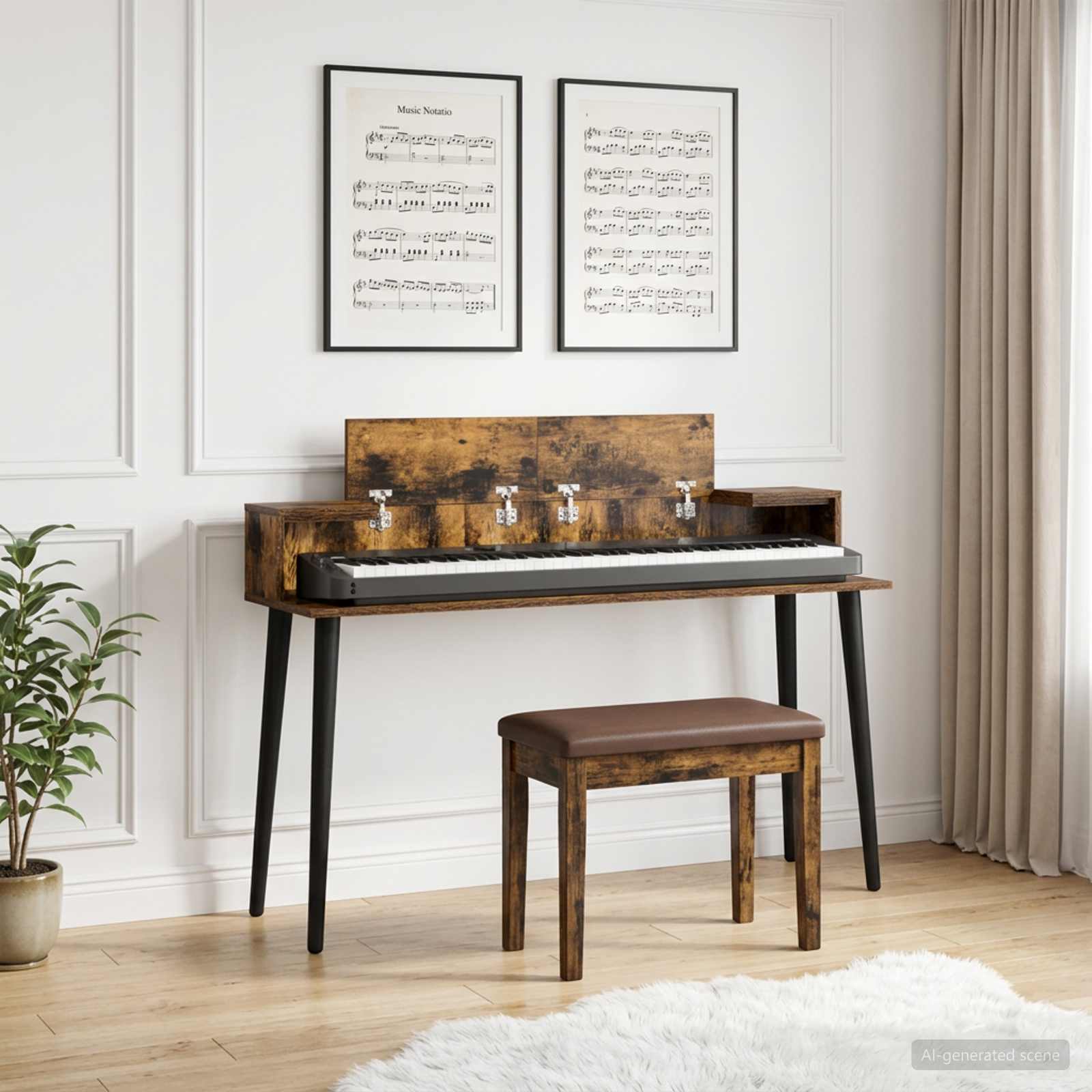 studiobureau Gerookt eiken 130 x 36 x 19,5 cm Bewerkt hout is nu te koop bij PeponiXL, paradijselijk wonen!