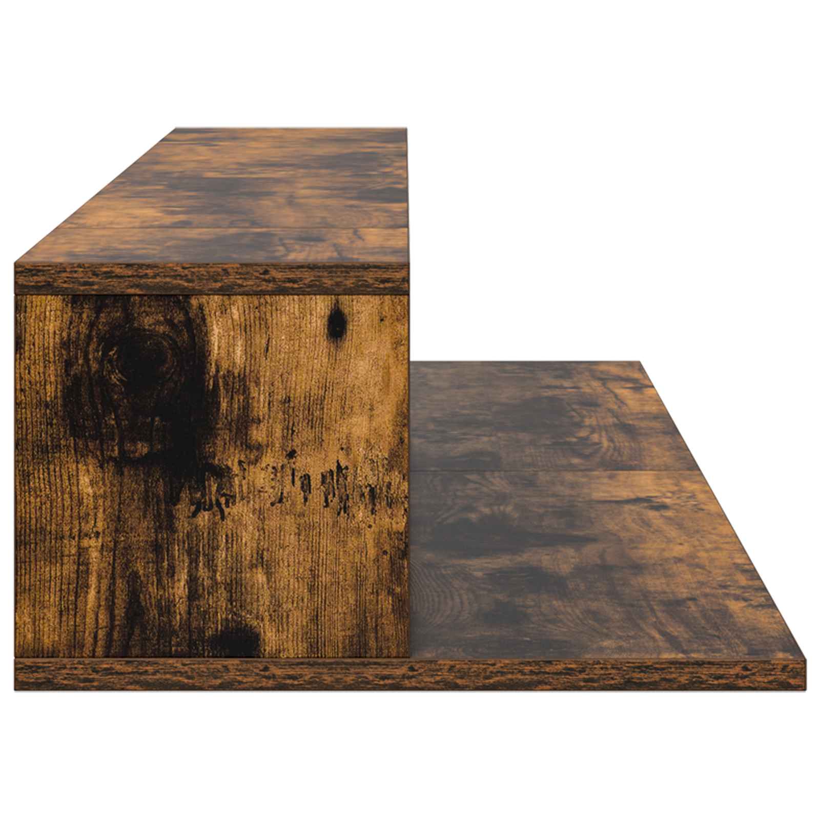 studiobureau Gerookt eiken 130 x 36 x 19,5 cm Bewerkt hout is nu te koop bij PeponiXL, paradijselijk wonen!