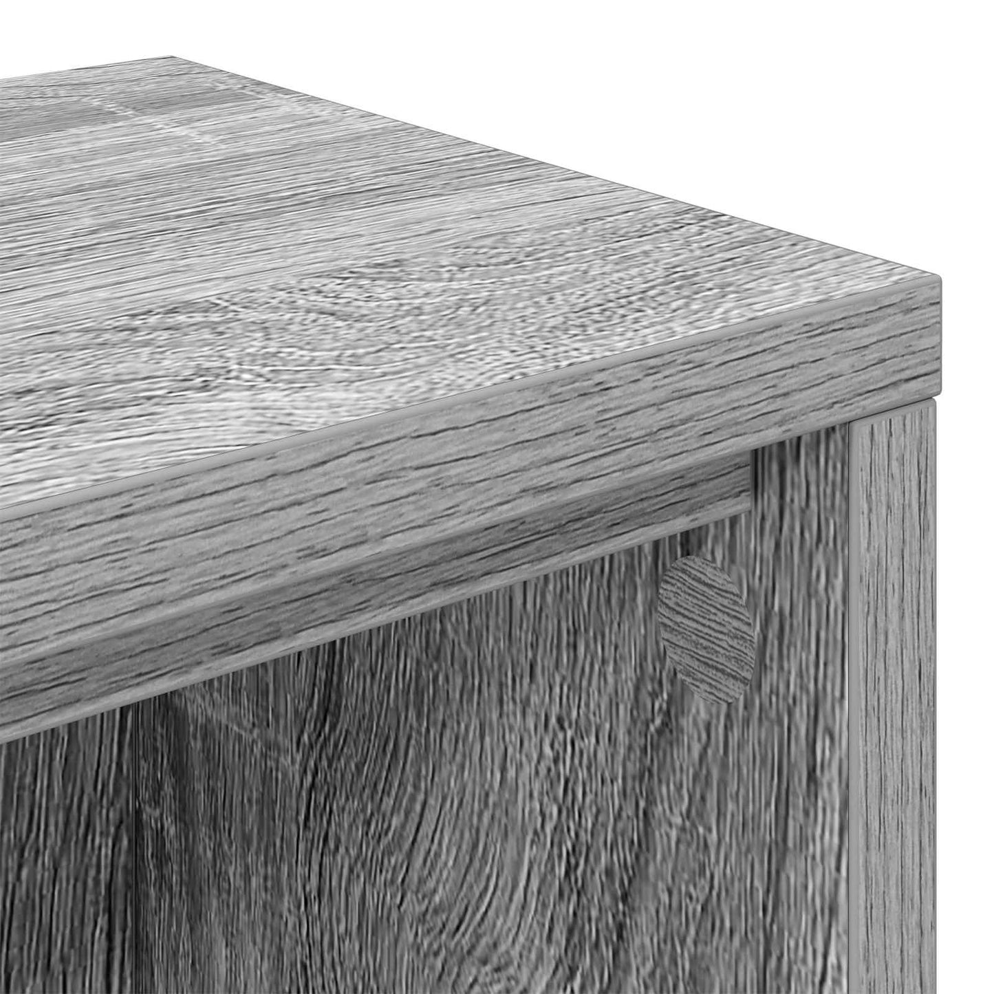 studiobureau Grijs Sonoma 130 x 36 x 19,5 cm Bewerkt hout is nu te koop bij PeponiXL, paradijselijk wonen!