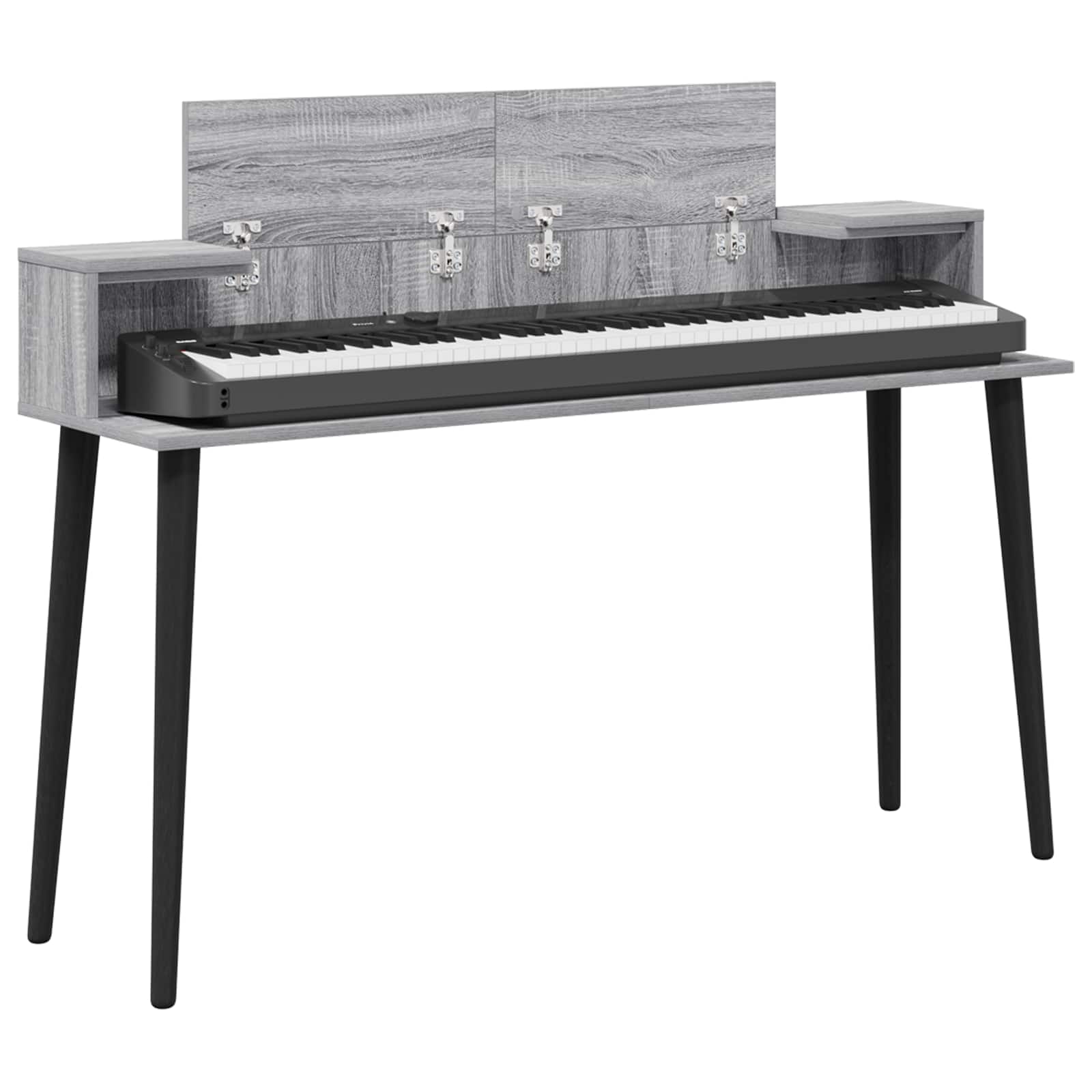 studiobureau Grijs Sonoma 130 x 36 x 19,5 cm Bewerkt hout is nu te koop bij PeponiXL, paradijselijk wonen!