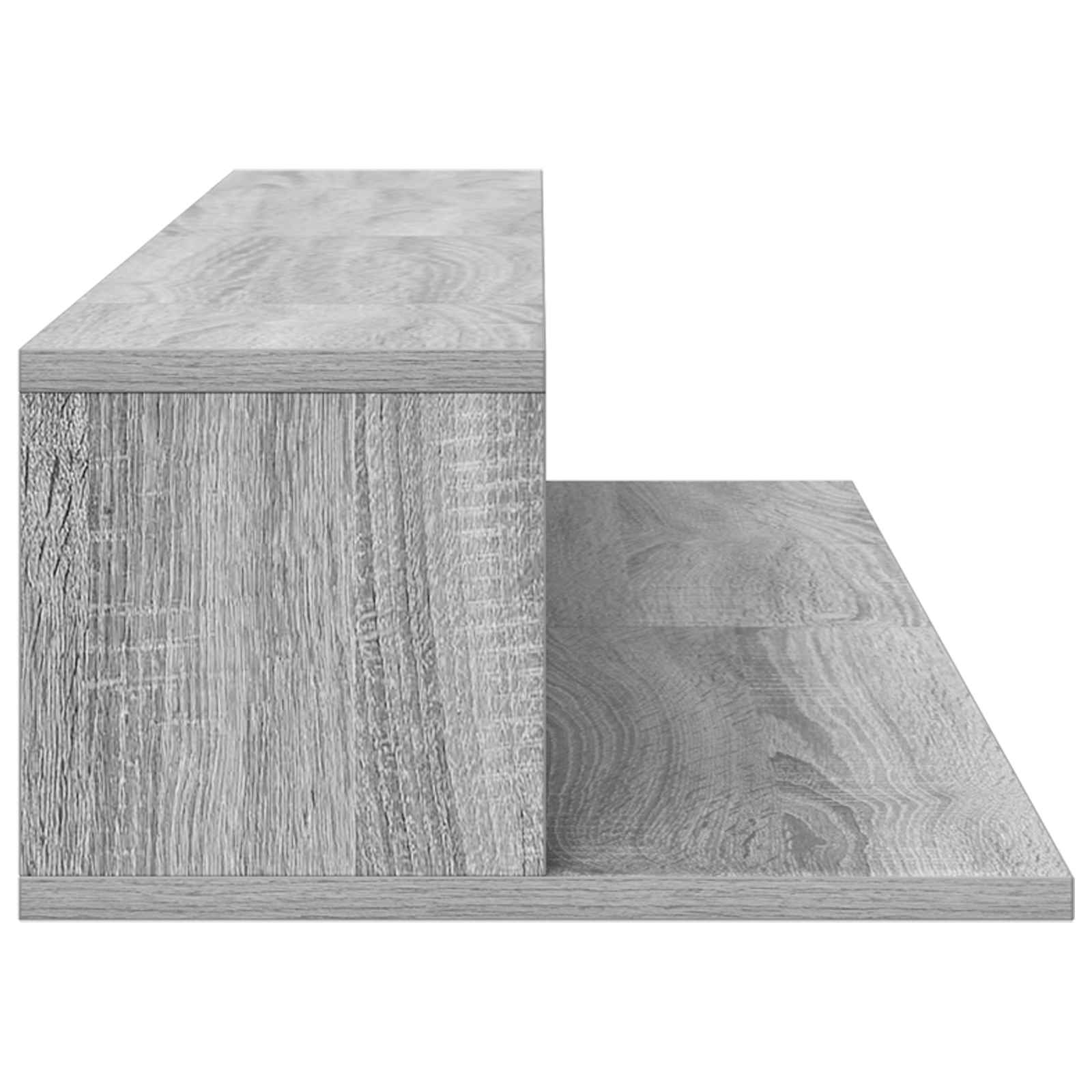 studiobureau Grijs Sonoma 130 x 36 x 19,5 cm Bewerkt hout is nu te koop bij PeponiXL, paradijselijk wonen!