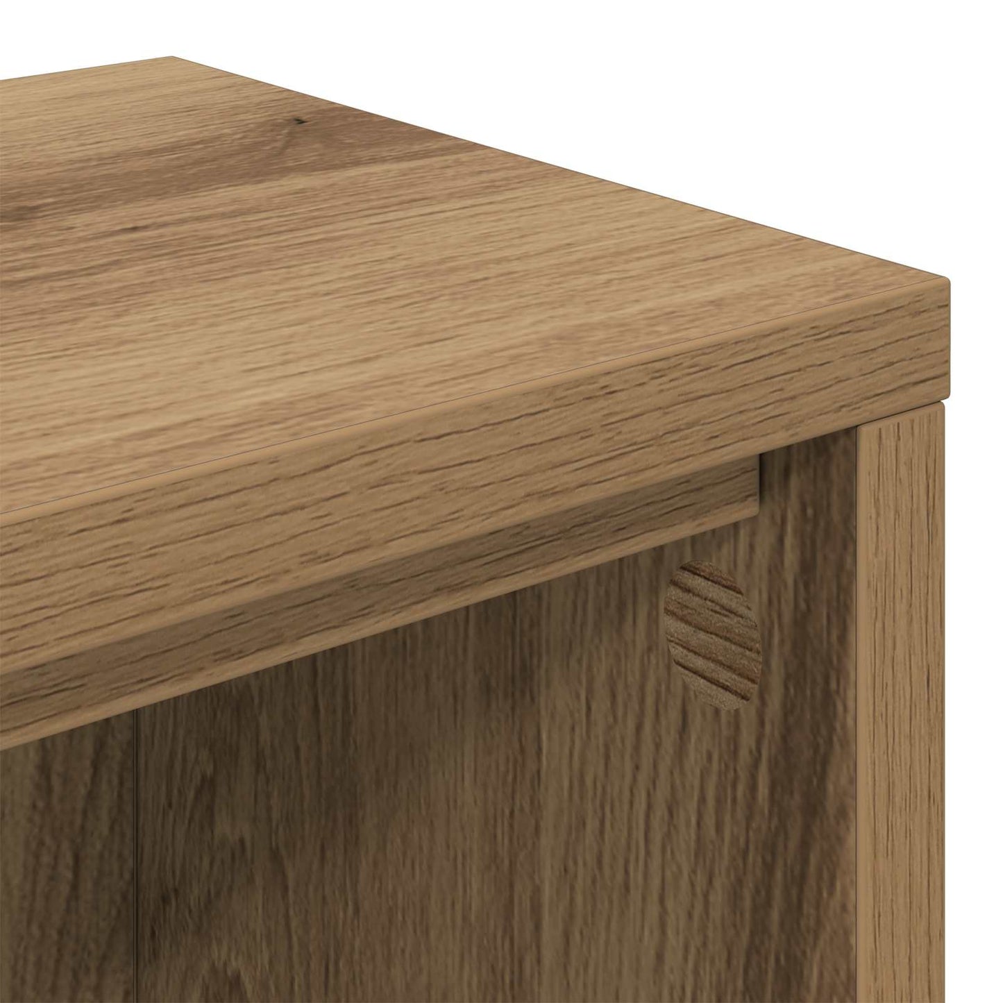 studiobureau Artisanaal eiken 110 x 36 x 19,5 cm Bewerkt hout is nu te koop bij PeponiXL, paradijselijk wonen!