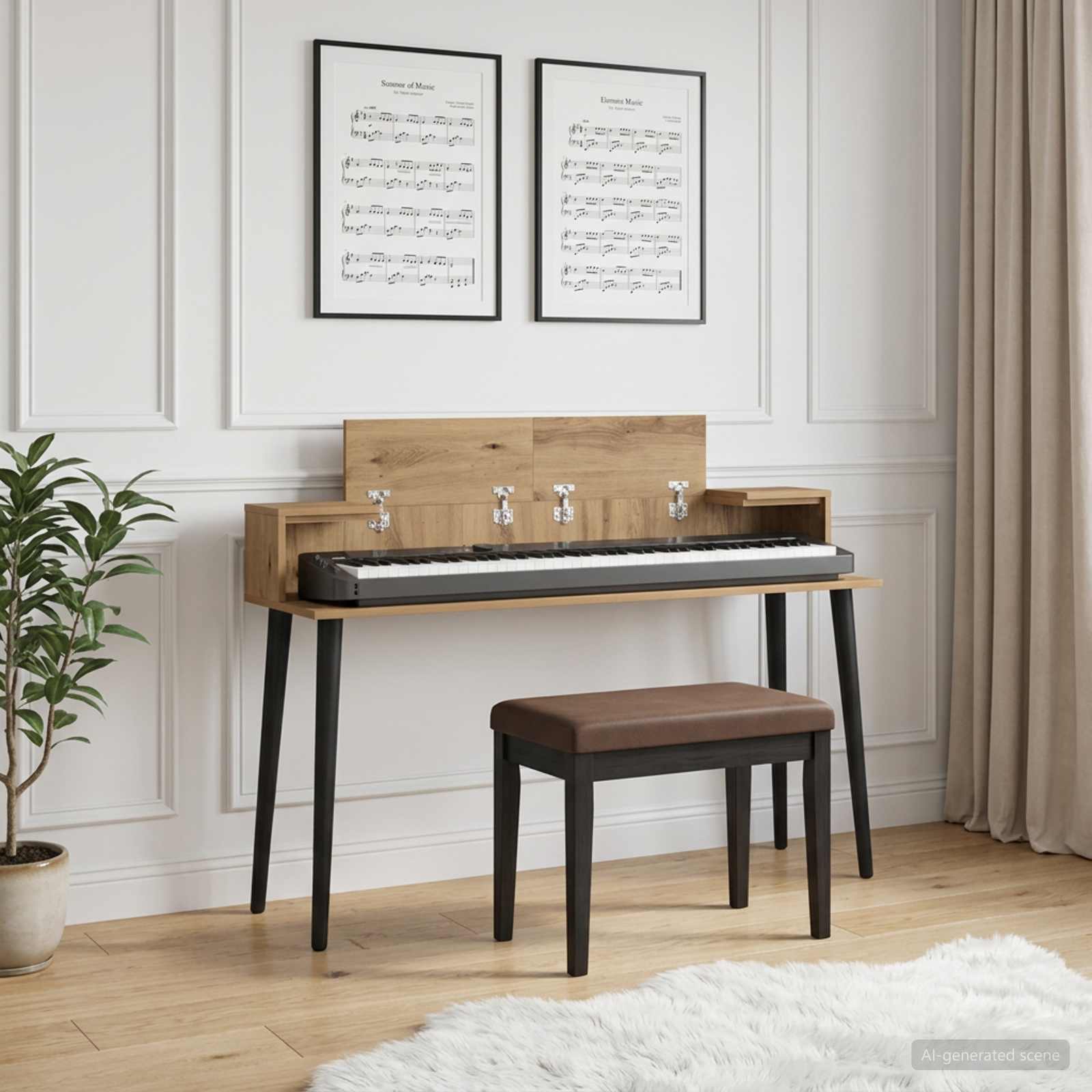 studiobureau Artisanaal eiken 110 x 36 x 19,5 cm Bewerkt hout is nu te koop bij PeponiXL, paradijselijk wonen!