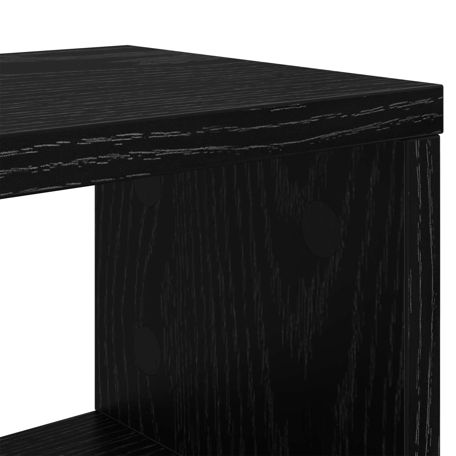 Studiebureau Zwart eiken 152 x 42,5 x 36 cm Bewerkt hout is nu te koop bij PeponiXL, paradijselijk wonen!