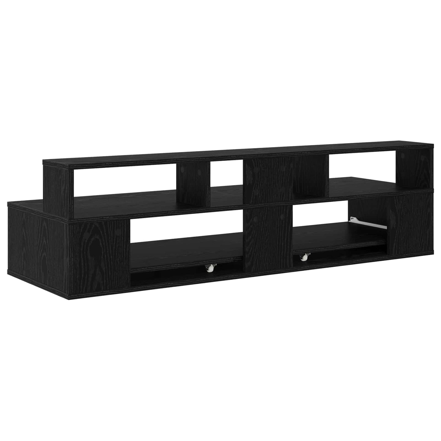 Studiebureau Zwart eiken 152 x 42,5 x 36 cm Bewerkt hout is nu te koop bij PeponiXL, paradijselijk wonen!