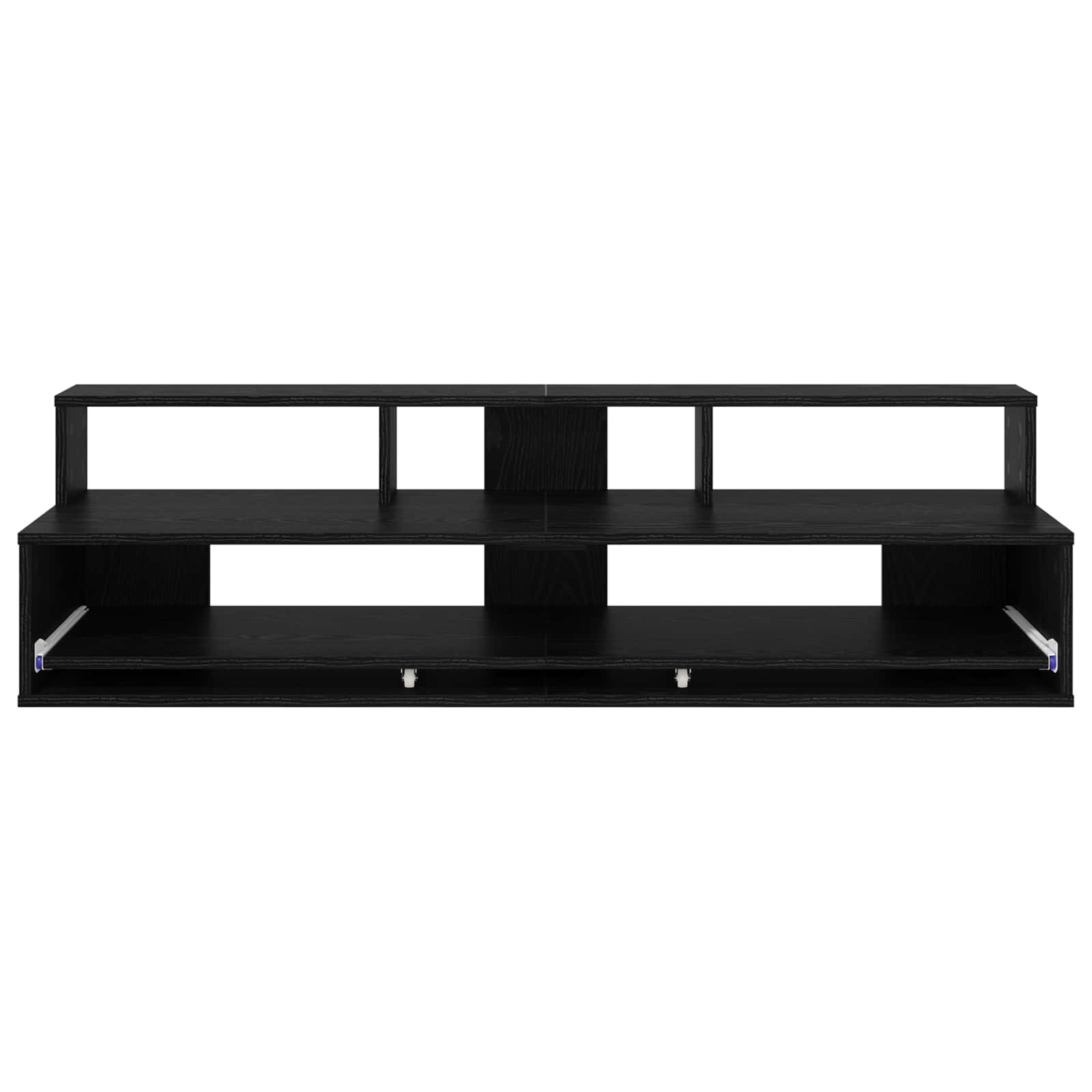 Studiebureau Zwart eiken 152 x 42,5 x 36 cm Bewerkt hout is nu te koop bij PeponiXL, paradijselijk wonen!