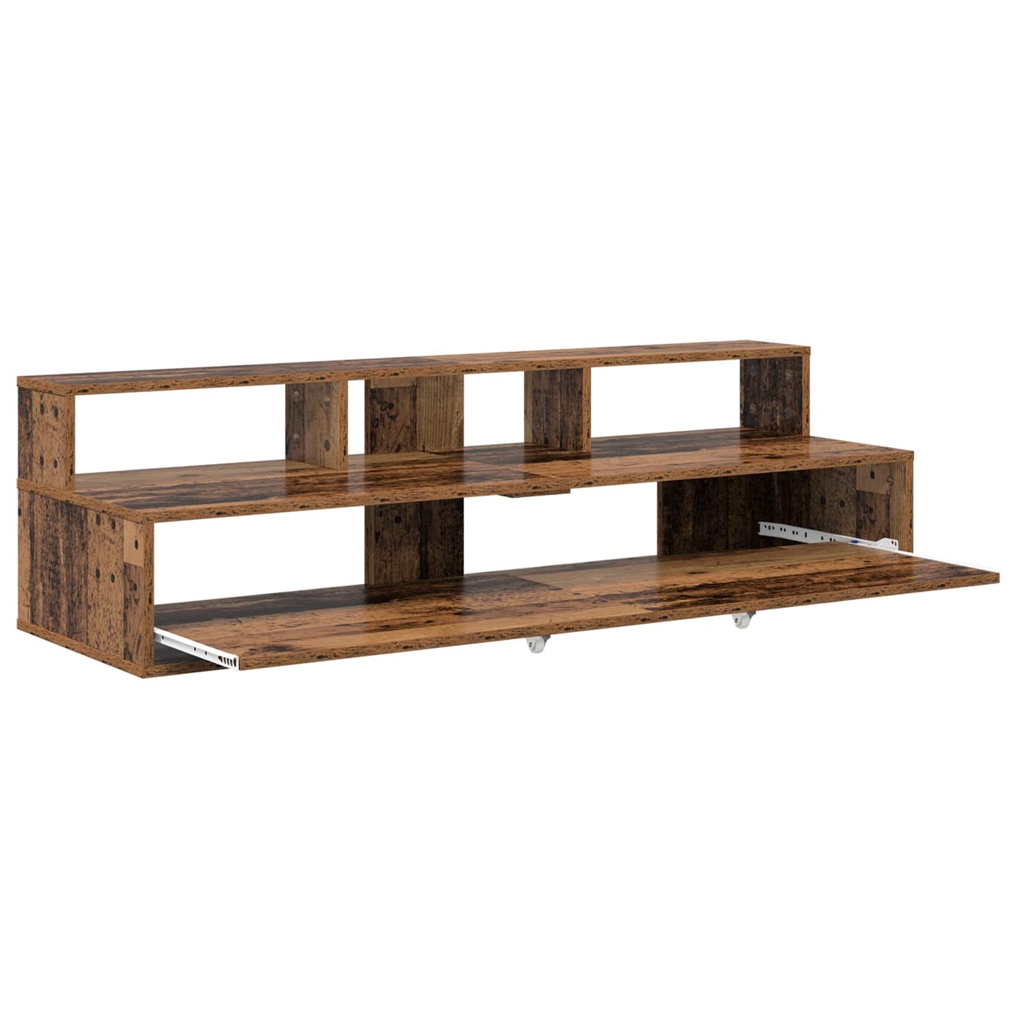 Studiebureau Oud hout 152 x 42,5 x 36 cm Bewerkt hout is nu te koop bij PeponiXL, paradijselijk wonen!