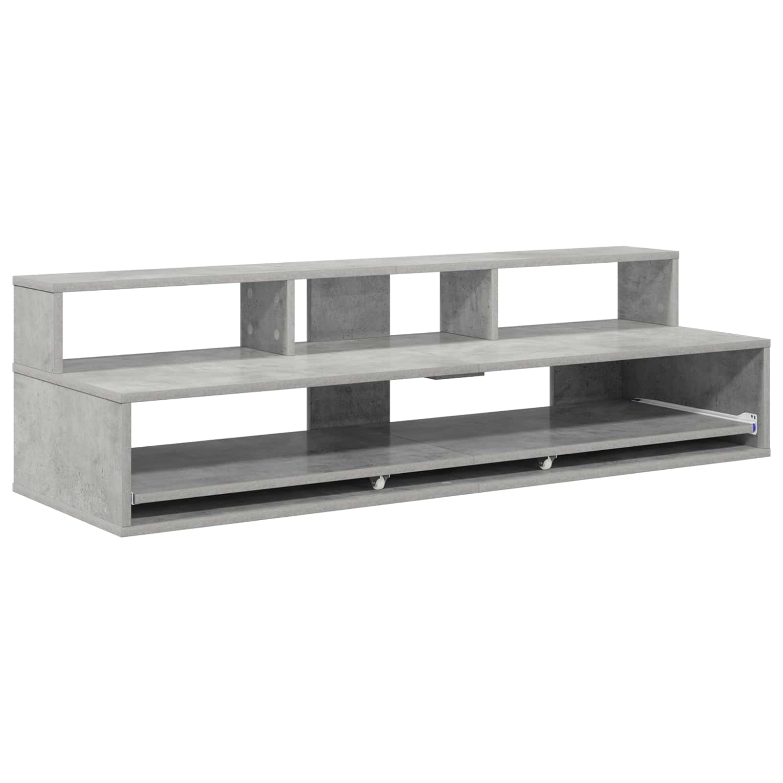 Studiebureau Betongrijs 130 x 42,5 x 36 cm Bewerkt hout is nu te koop bij PeponiXL, paradijselijk wonen!