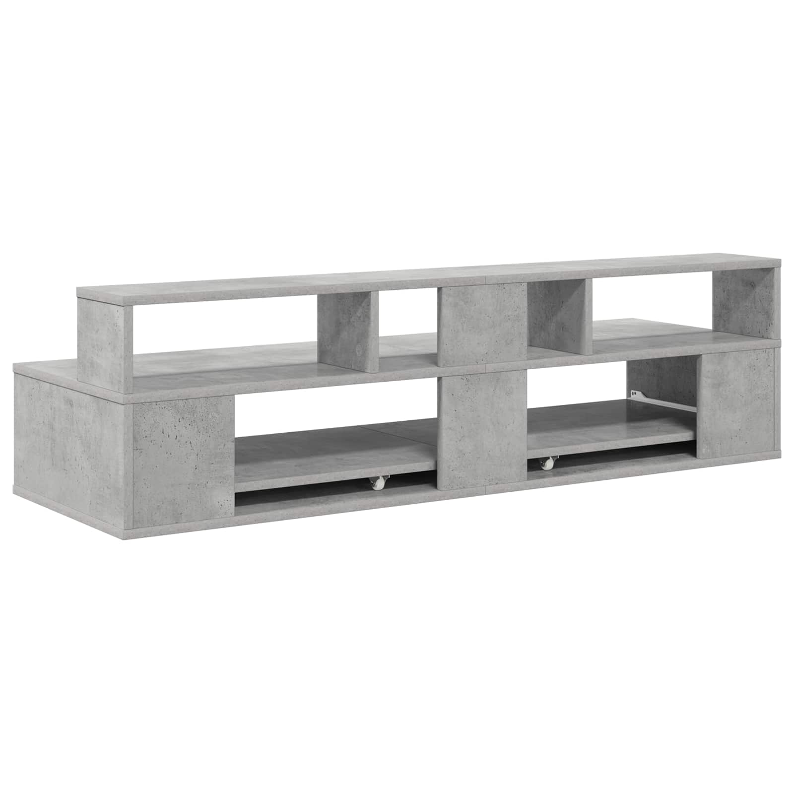 Studiebureau Betongrijs 130 x 42,5 x 36 cm Bewerkt hout is nu te koop bij PeponiXL, paradijselijk wonen!