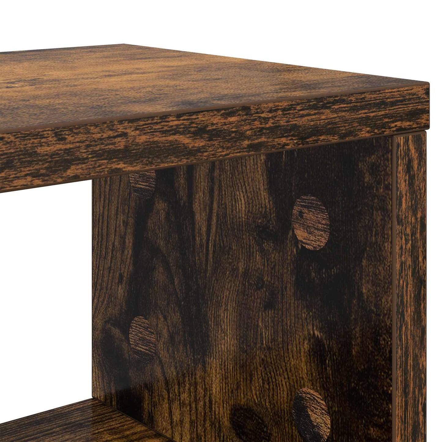Studiebureau Gerookt eiken 130 x 42,5 x 36 cm Bewerkt hout is nu te koop bij PeponiXL, paradijselijk wonen!