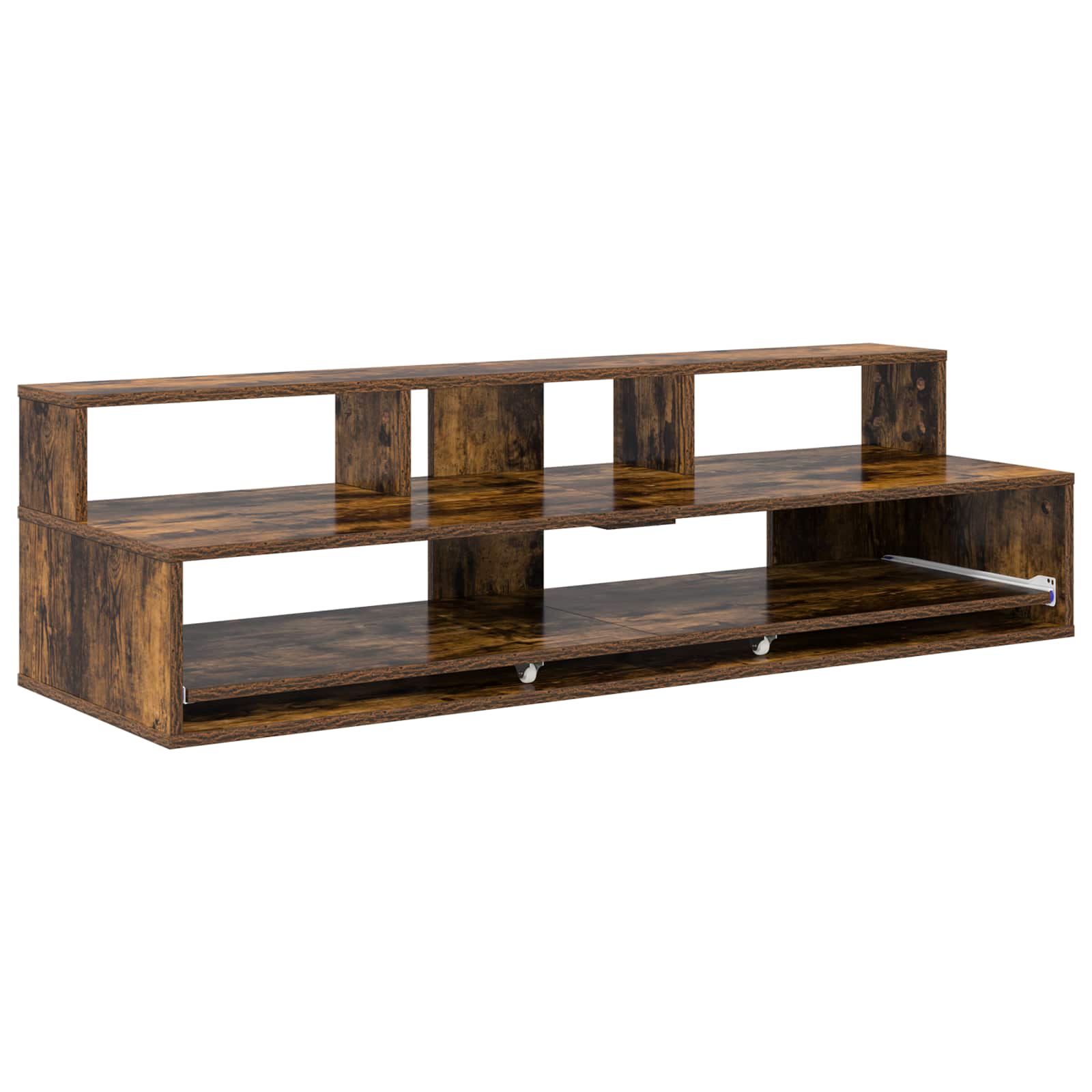 Studiebureau Gerookt eiken 130 x 42,5 x 36 cm Bewerkt hout is nu te koop bij PeponiXL, paradijselijk wonen!