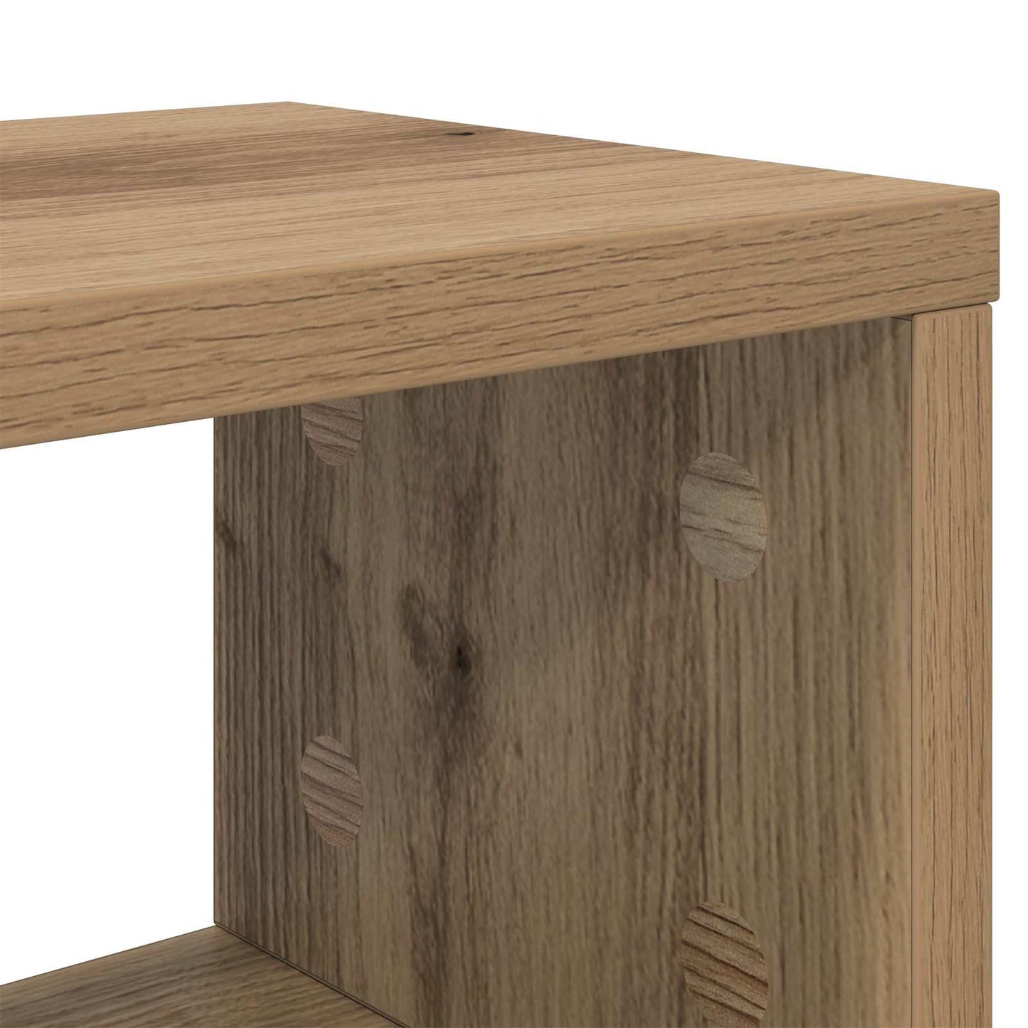 Studiebureau Artisanaal eiken 130 x 42,5 x 36 cm Bewerkt hout is nu te koop bij PeponiXL, paradijselijk wonen!