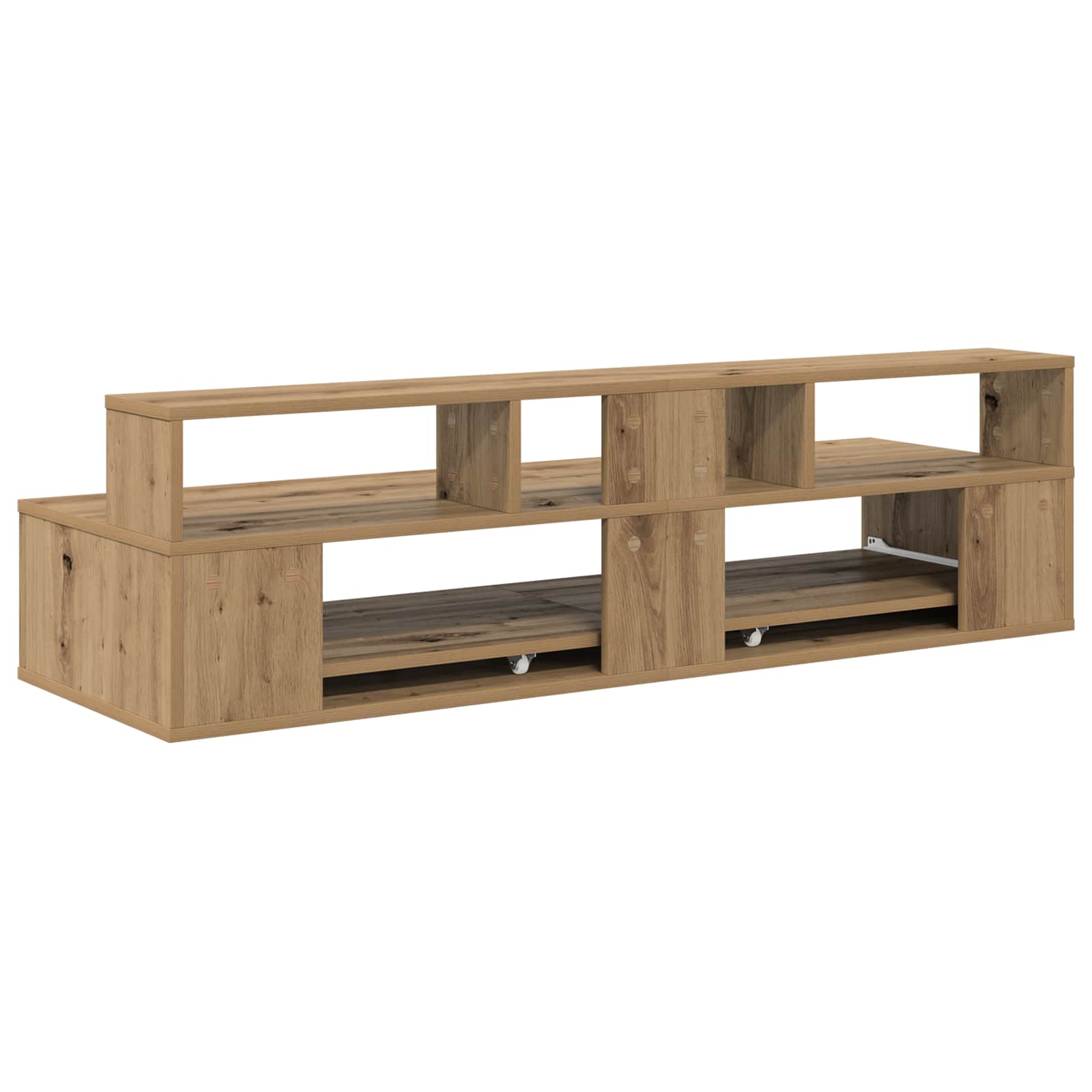 Studiebureau Artisanaal eiken 130 x 42,5 x 36 cm Bewerkt hout is nu te koop bij PeponiXL, paradijselijk wonen!