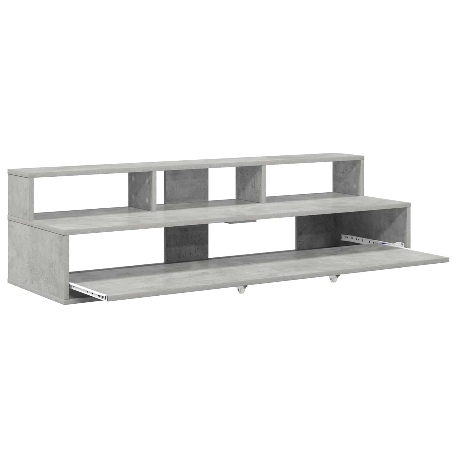 Studiebureau Betongrijs 110 x 42,5 x 36 cm Bewerkt hout is nu te koop bij PeponiXL, paradijselijk wonen!