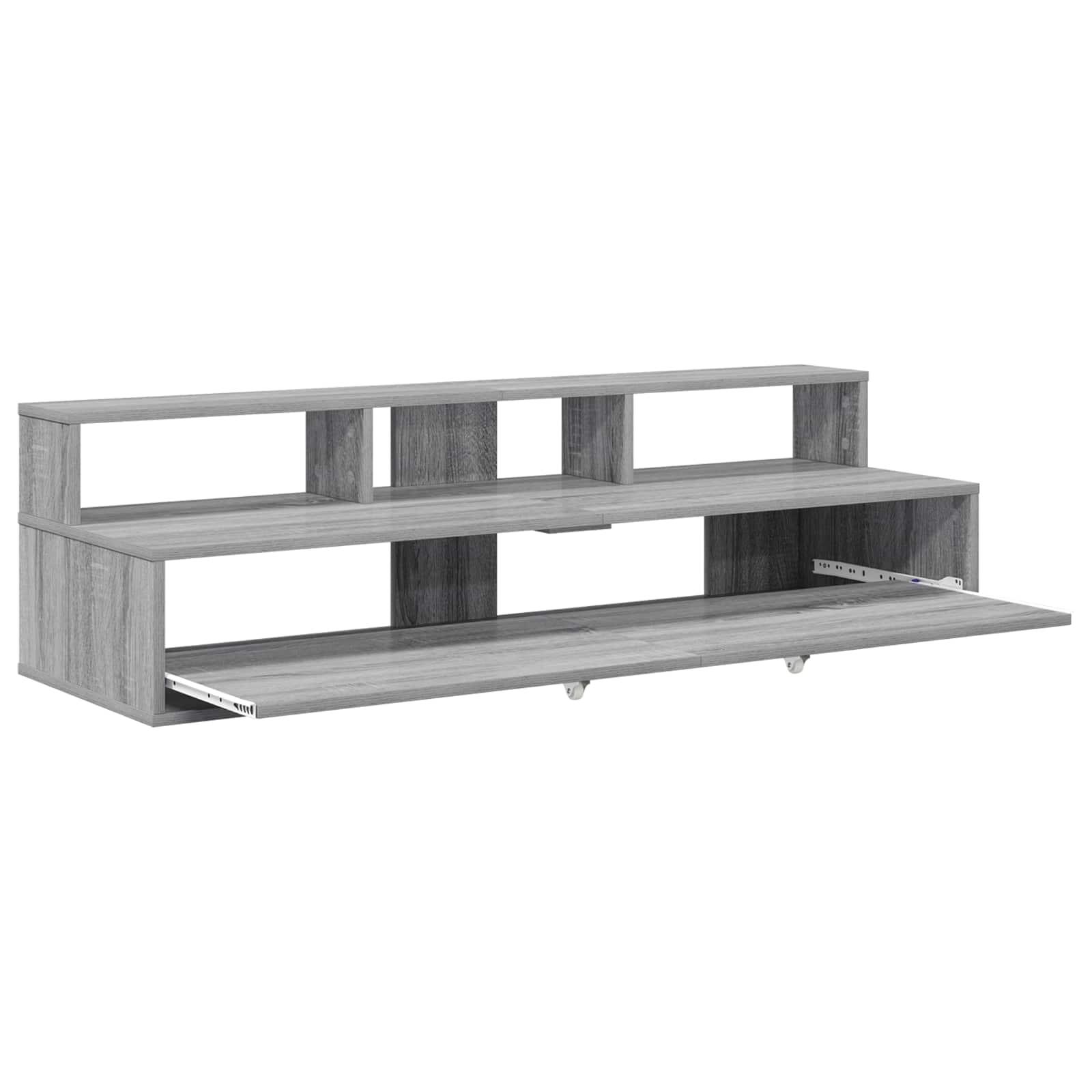 Studiebureau Grijs Sonoma 110 x 42,5 x 36 cm Bewerkt hout is nu te koop bij PeponiXL, paradijselijk wonen!
