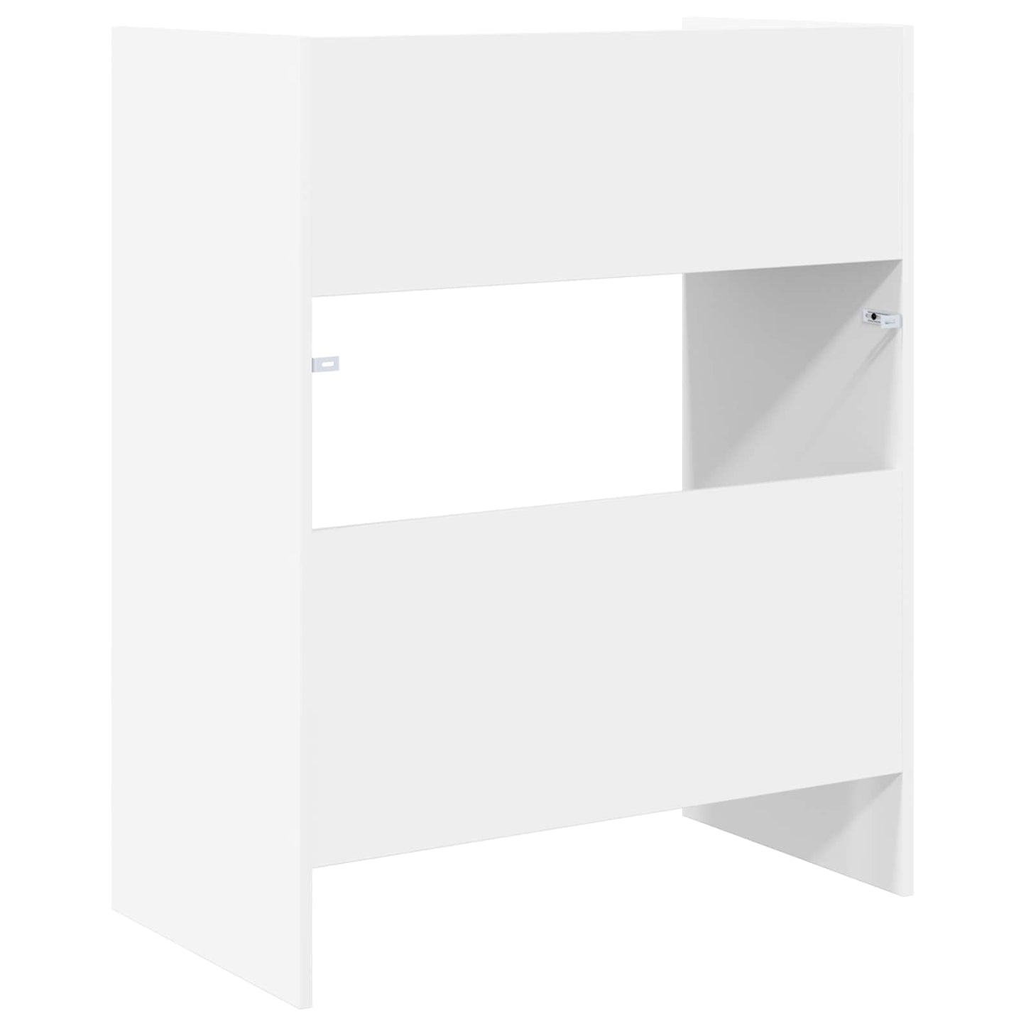 DJ Tafel Wit 102 x 45 x 102 cm Bewerkt hout