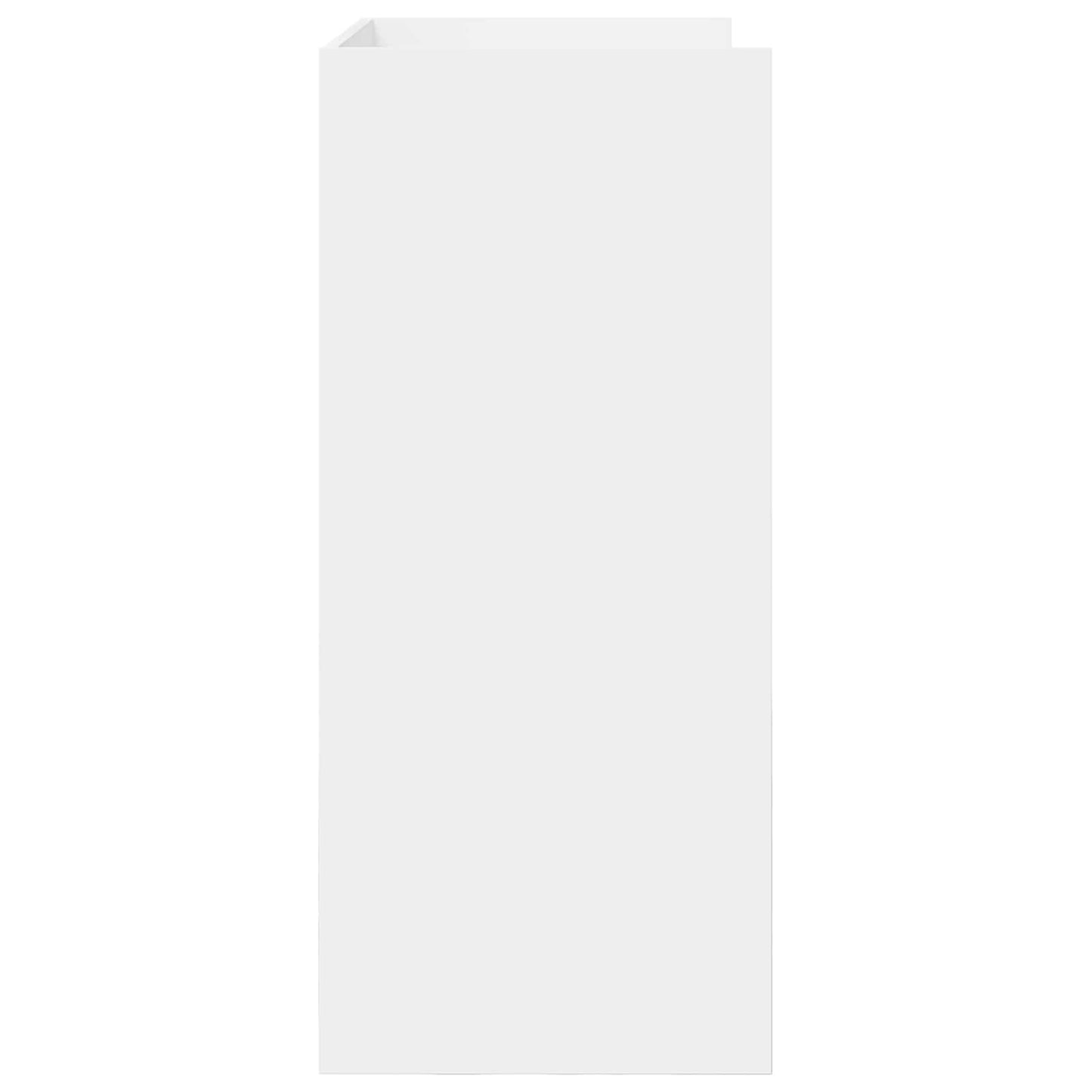DJ Tafel Wit 102 x 45 x 102 cm Bewerkt hout