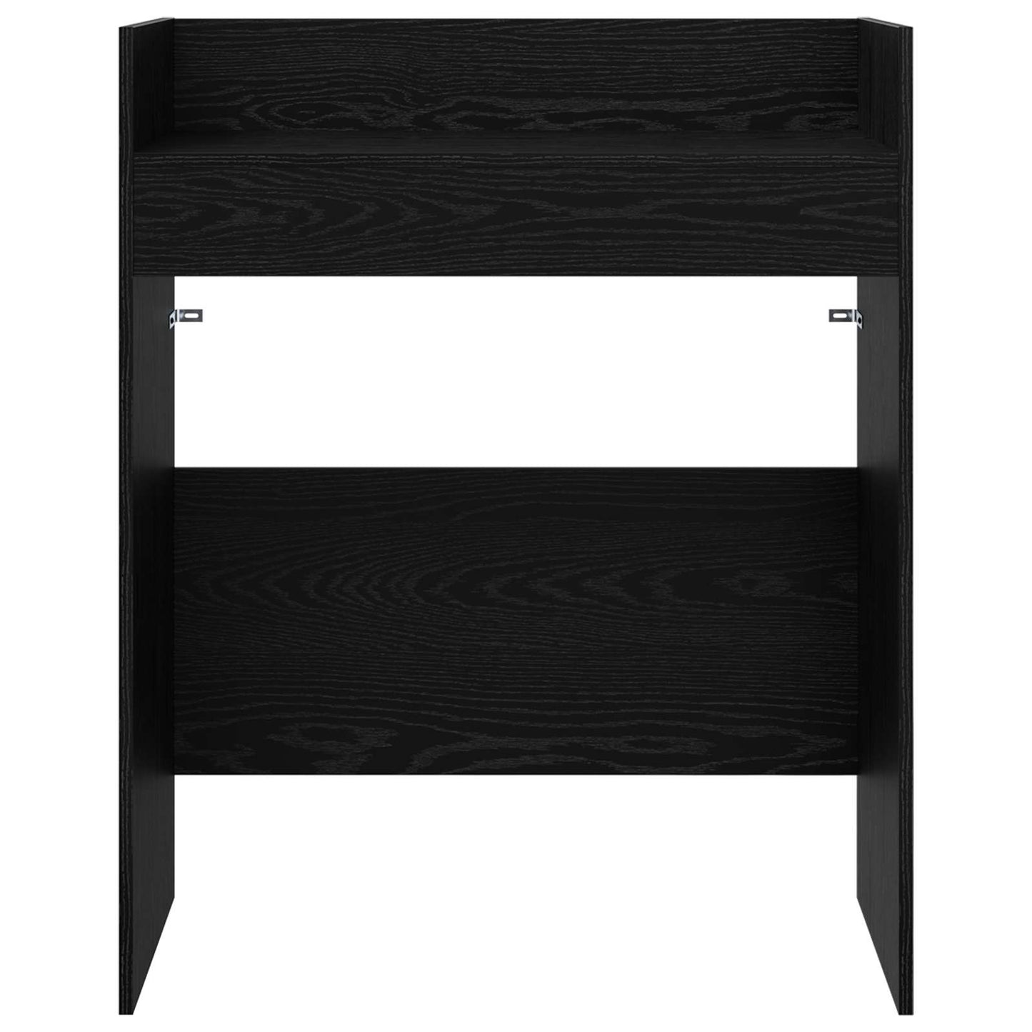 DJ Tafel Zwart eiken 82 x 45 x 102 cm Bewerkt hout