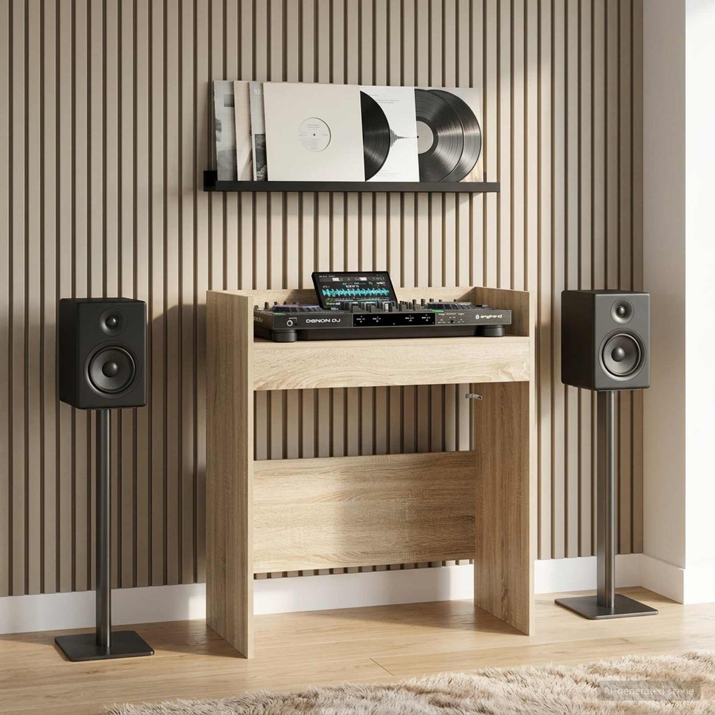 DJ Tafel Sonoma Eiken 62 x 45 x 102 cm Bewerkt hout is nu te koop bij PeponiXL, paradijselijk wonen!