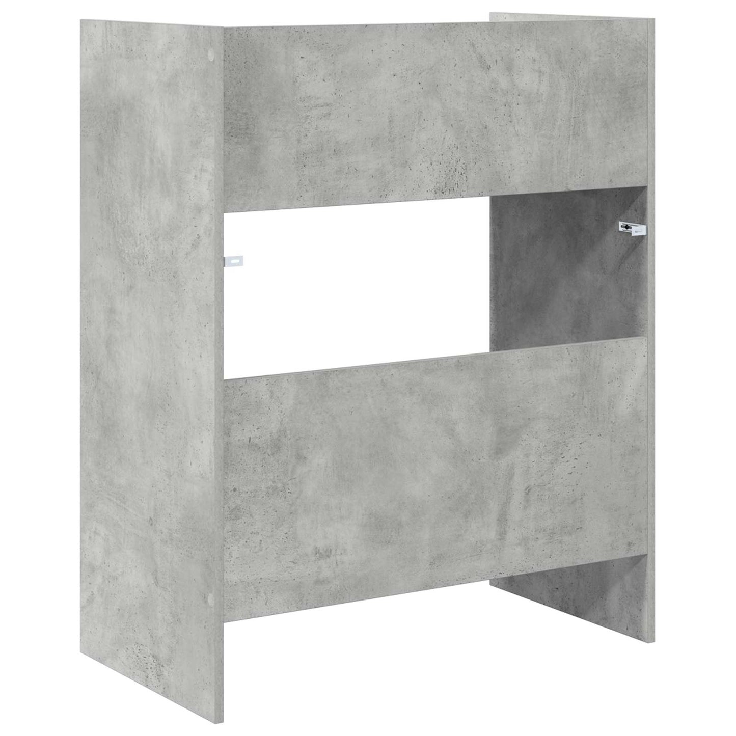 DJ Tafel Betongrijs 62 x 45 x 102 cm Bewerkt hout