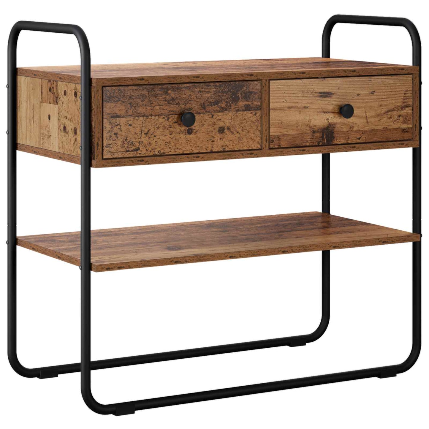 Consoletafel Oud hout 100 x 40 x 75 cm Bewerkt hout