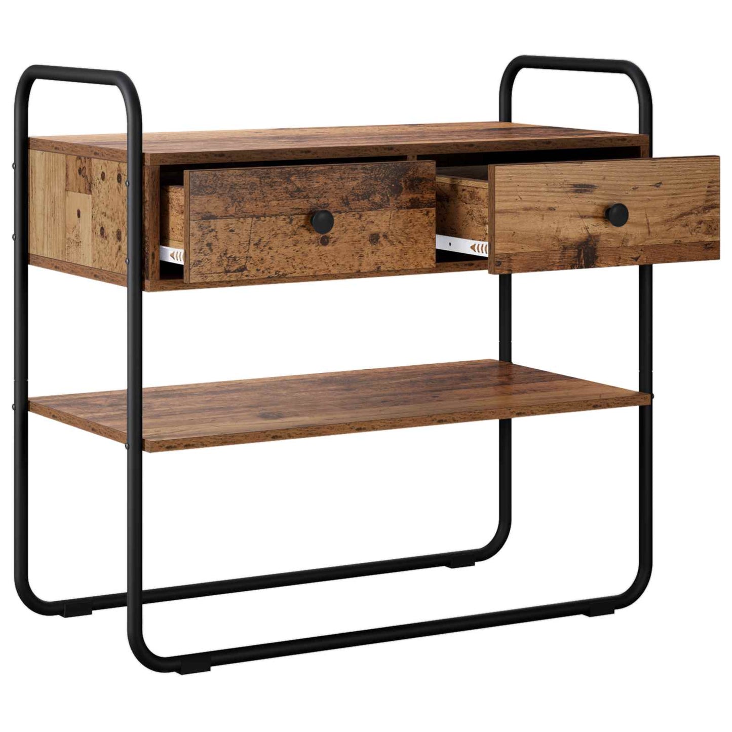 Consoletafel Oud hout 100 x 40 x 75 cm Bewerkt hout