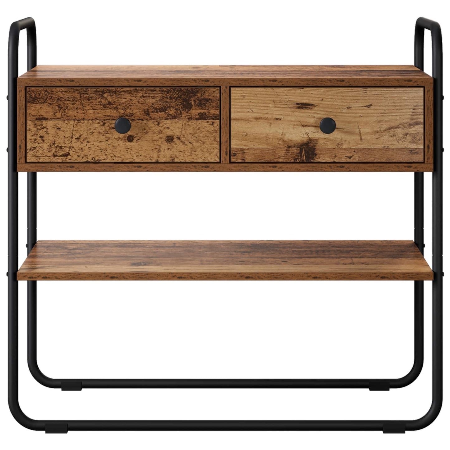 Consoletafel Oud hout 100 x 40 x 75 cm Bewerkt hout