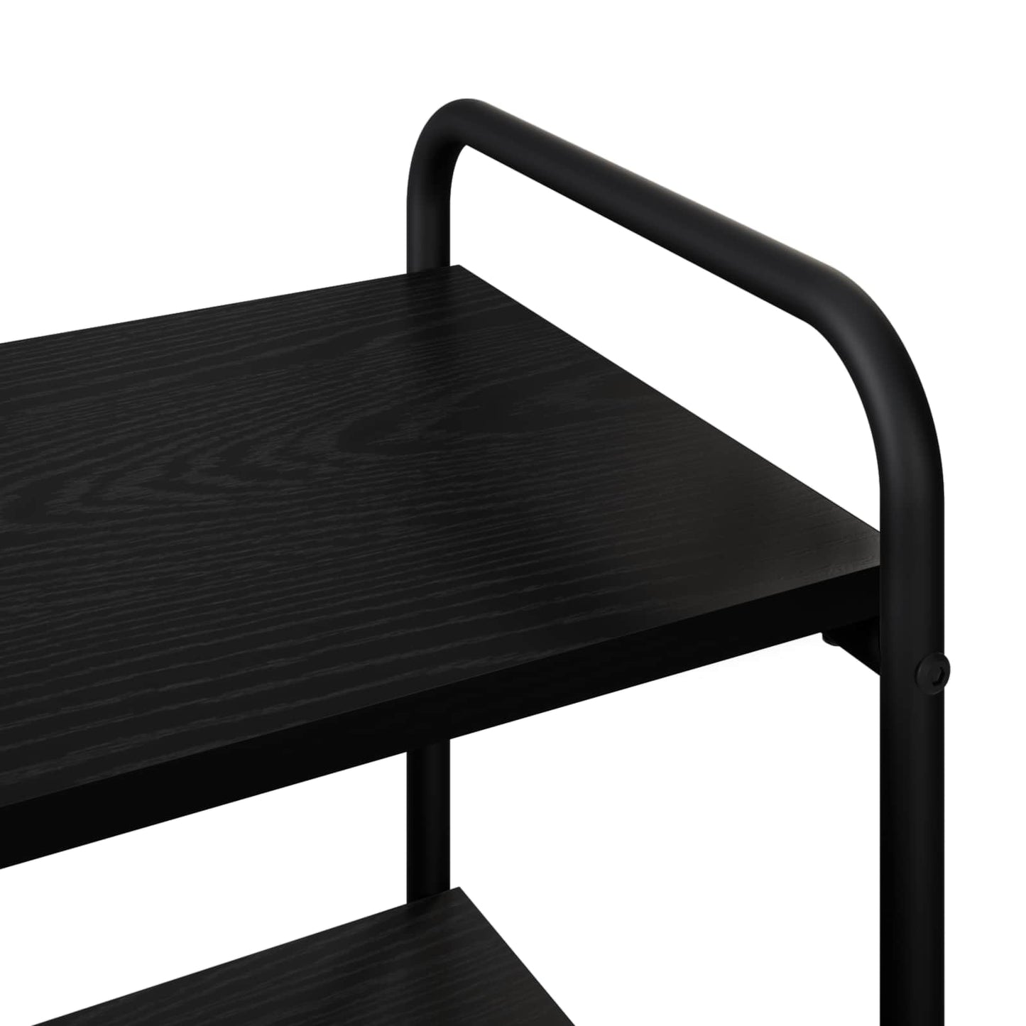 Consoletafel Zwart eiken 80 x 35 x 75 cm Bewerkt hout
