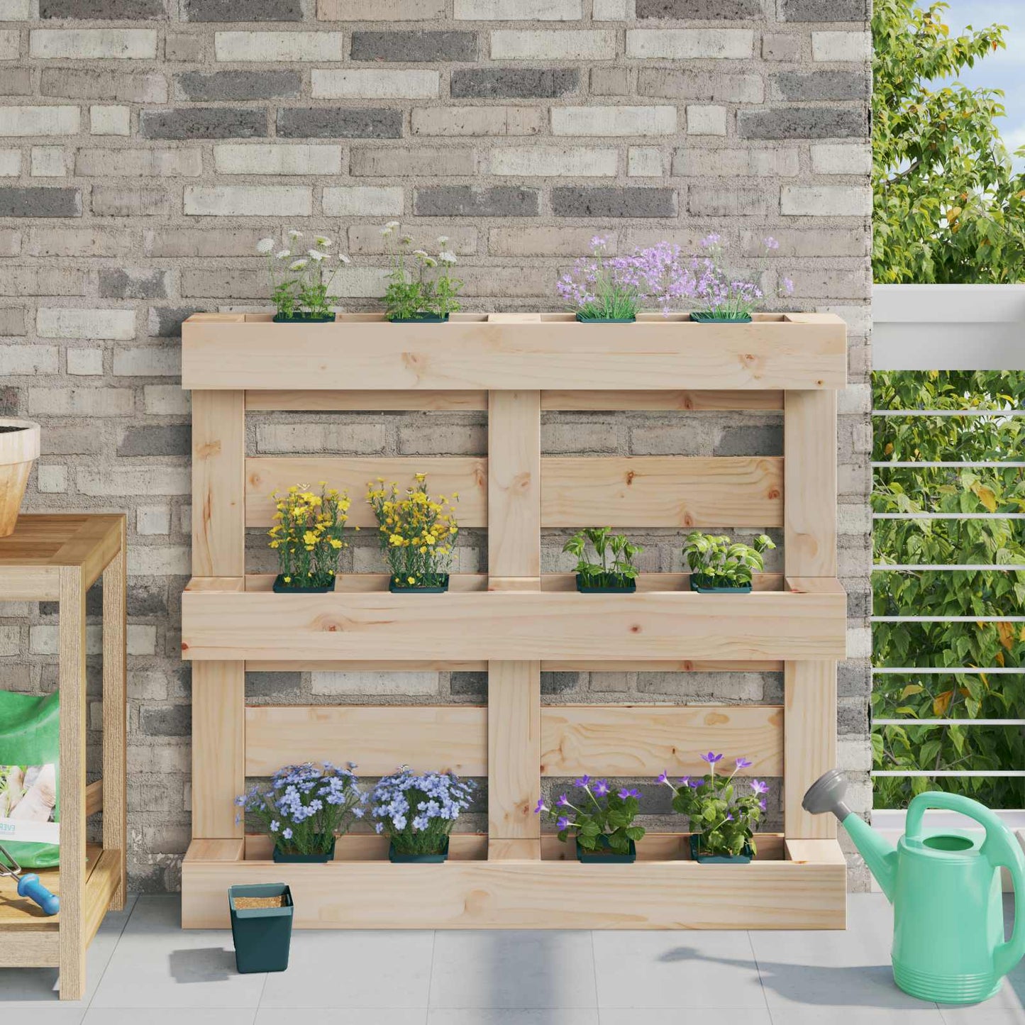 Bloembakken voor Euro-pallets 12 pcs Groen 14 x 9 x 9,5 cm is nu te koop bij PeponiXL, paradijselijk wonen!