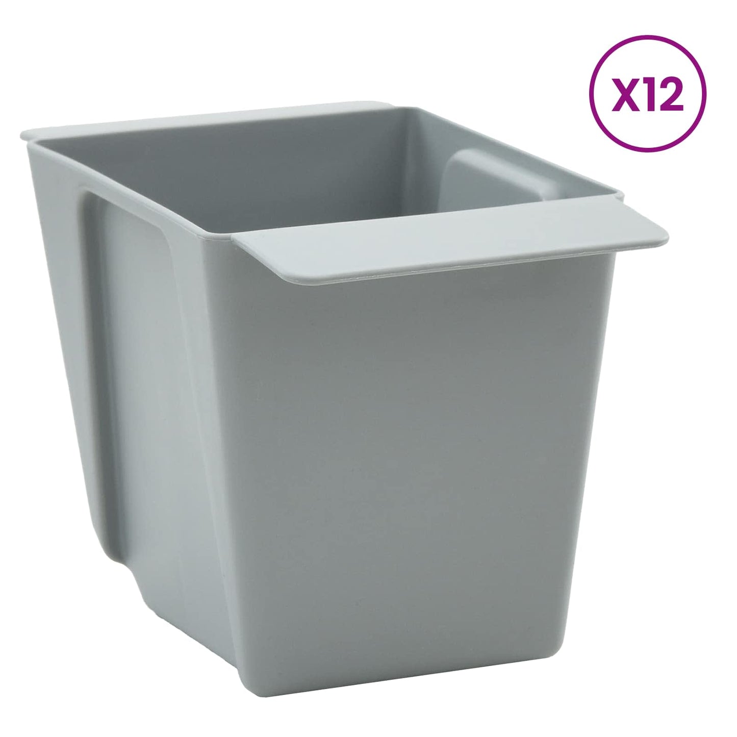 Bloembakken voor Euro-pallets 12 pcs Lichtgrijs 14 x 9 x 9,5 cm is nu te koop bij PeponiXL, paradijselijk wonen!