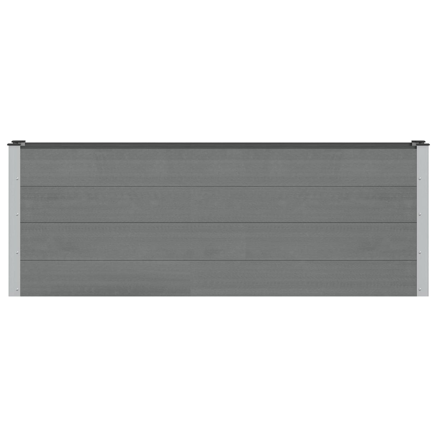 Verhoogde plantenbak Grijs 200 x 30 x 72 cm WPC en Aluminium is nu te koop bij PeponiXL, paradijselijk wonen!