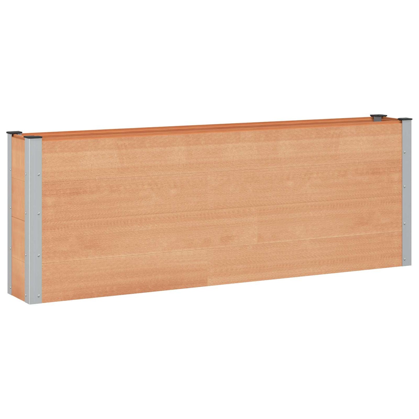 Verhoogde plantenbak Bruin 200 x 30 x 72 cm WPC en Aluminium is nu te koop bij PeponiXL, paradijselijk wonen!