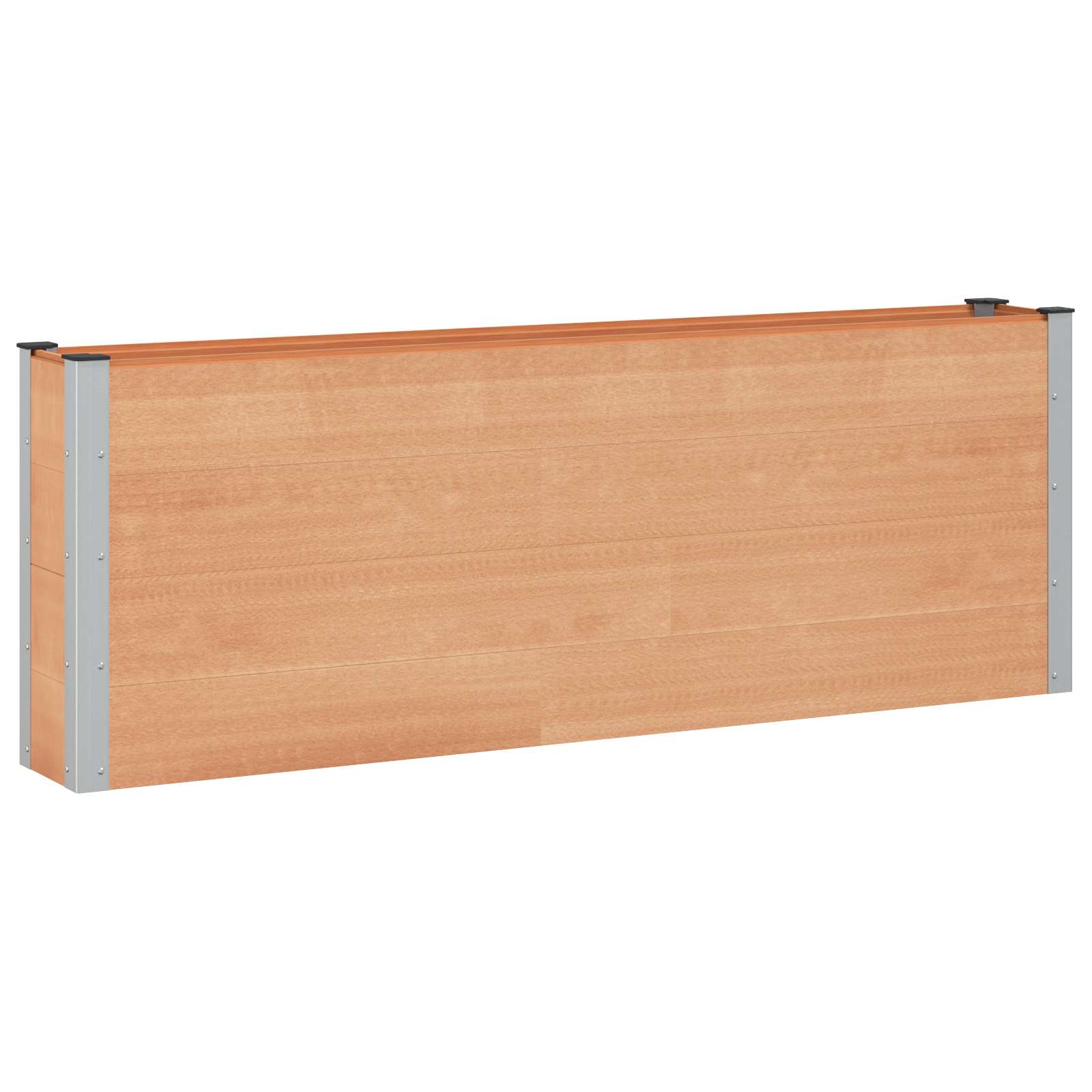 Verhoogde plantenbak Bruin 200 x 30 x 72 cm WPC en Aluminium is nu te koop bij PeponiXL, paradijselijk wonen!