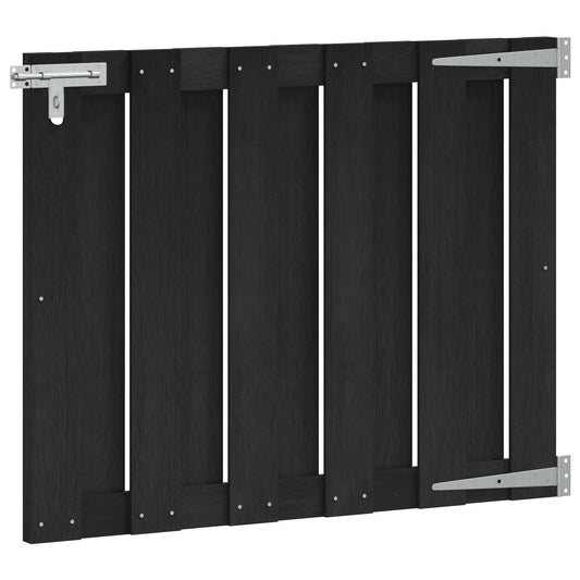Tuinpoort 100 x 80 cm WPC en Aluminium Zwart is nu te koop bij PeponiXL, paradijselijk wonen!