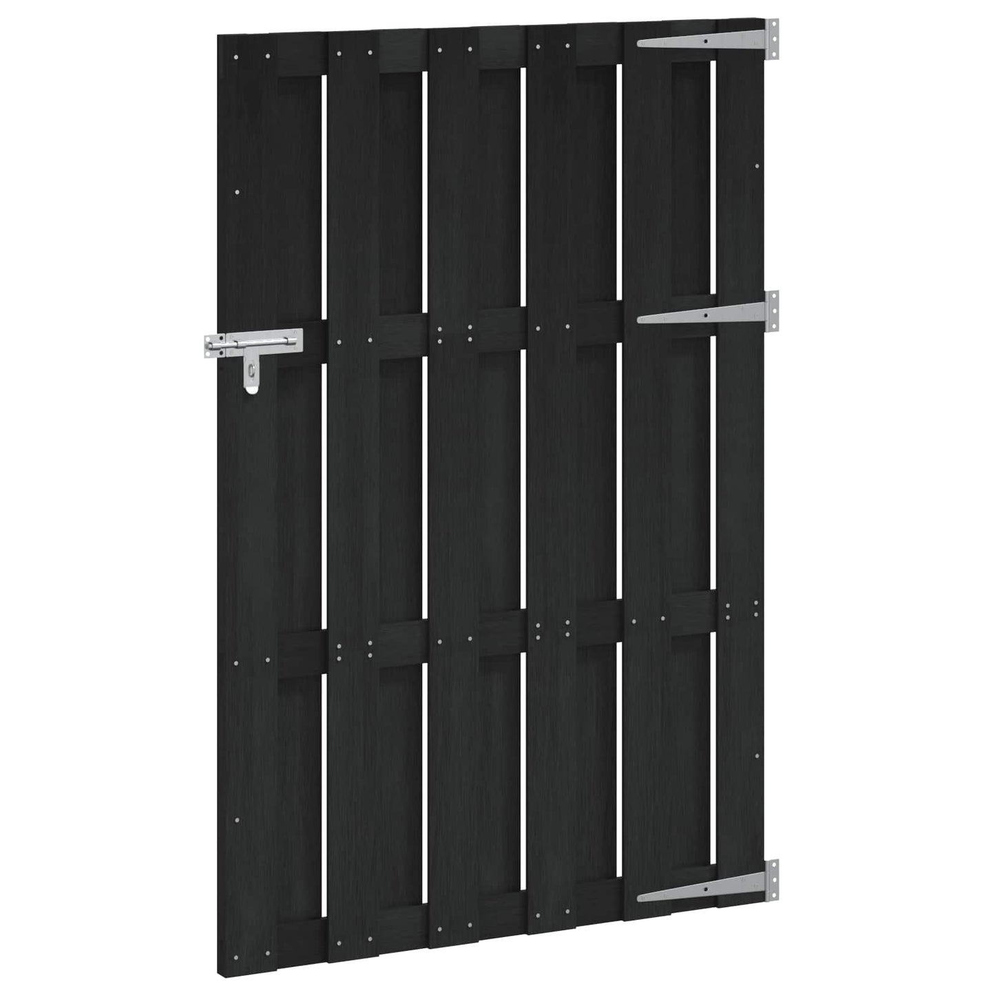 Tuinpoort 100 x 150 cm WPC en Aluminium Zwart is nu te koop bij PeponiXL, paradijselijk wonen!