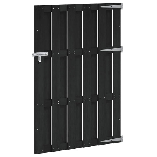 Tuinpoort 100 x 150 cm WPC en Aluminium Zwart is nu te koop bij PeponiXL, paradijselijk wonen!