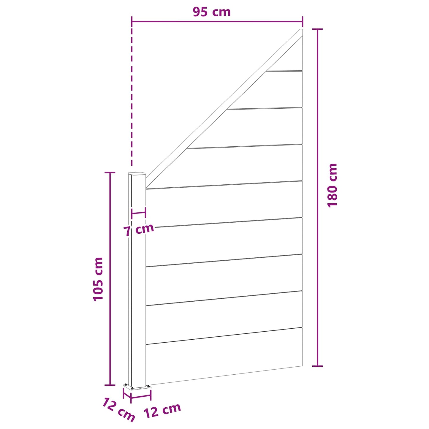 Hekpaneel WPC en Aluminium Zwart is nu te koop bij PeponiXL, paradijselijk wonen!