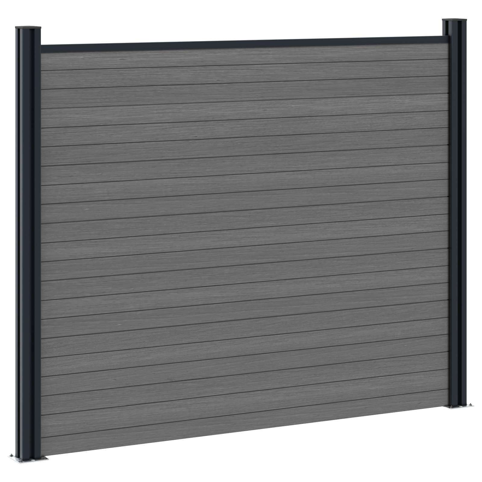 Hekpaneel WPC en Aluminium Grijs is nu te koop bij PeponiXL, paradijselijk wonen!