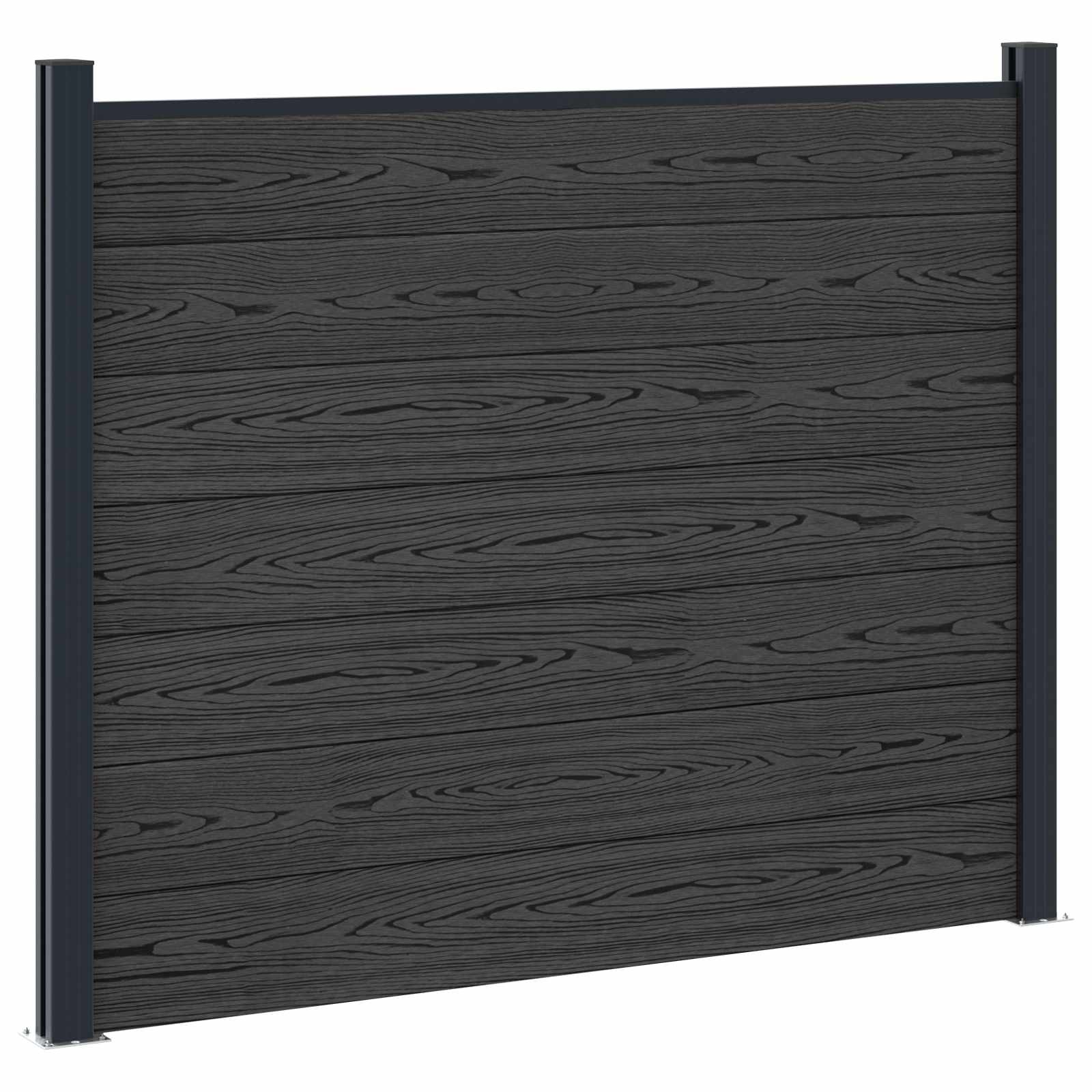 Hekpaneel WPC en Aluminium Zwart is nu te koop bij PeponiXL, paradijselijk wonen!