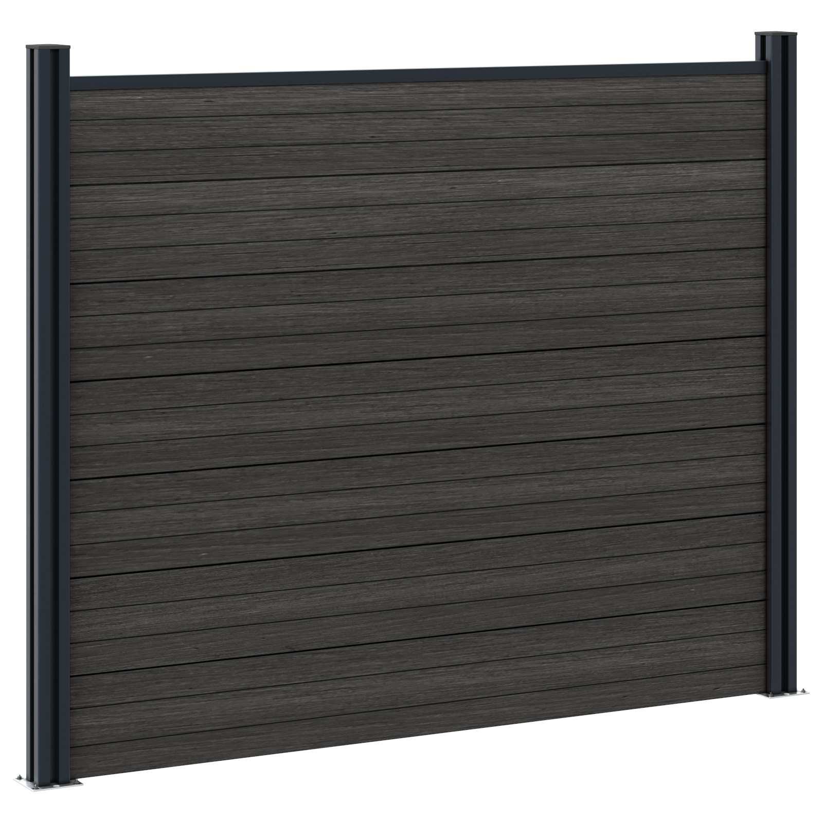 Hekpaneel WPC en Aluminium Zwart is nu te koop bij PeponiXL, paradijselijk wonen!