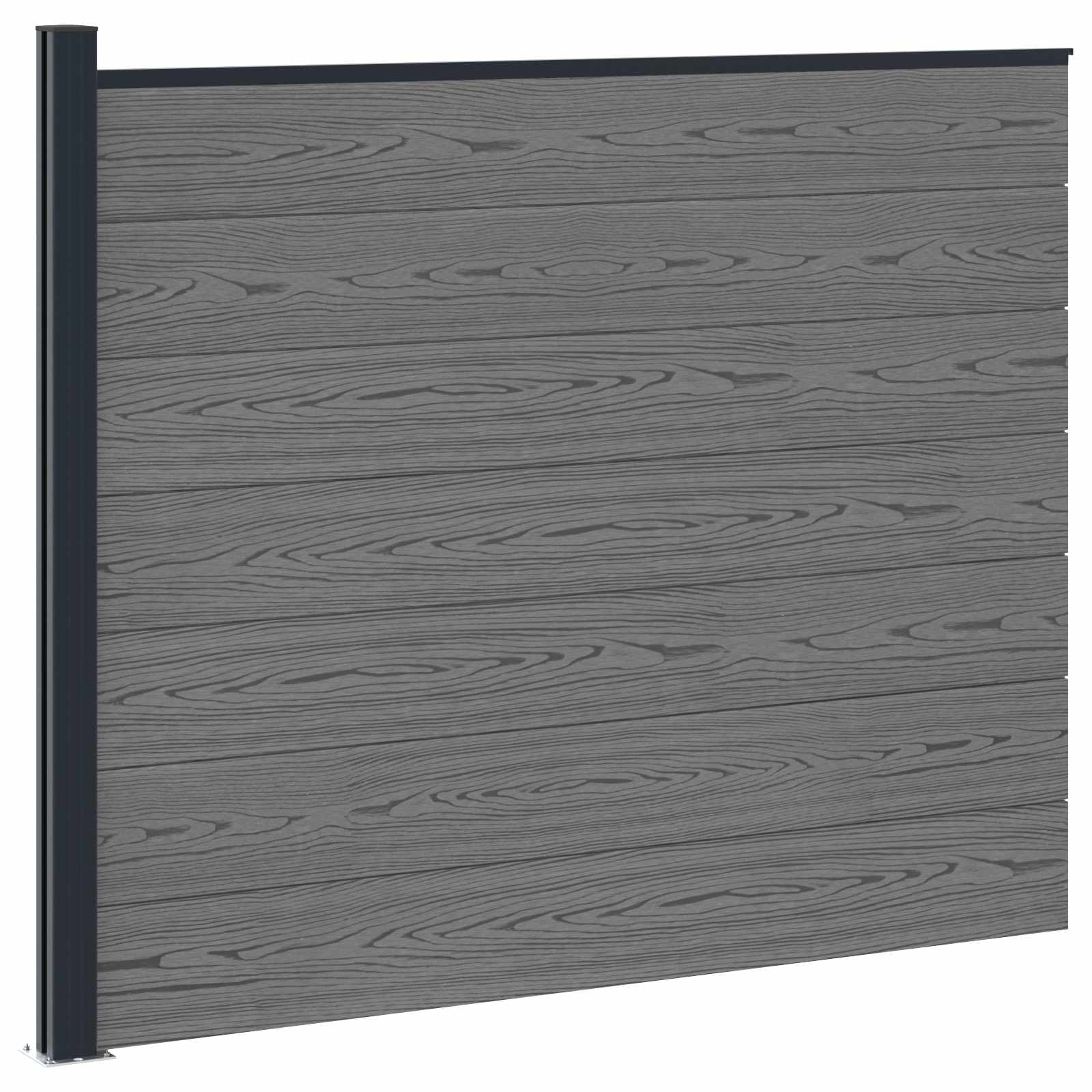 Hekpaneel WPC en Aluminium Grijs is nu te koop bij PeponiXL, paradijselijk wonen!