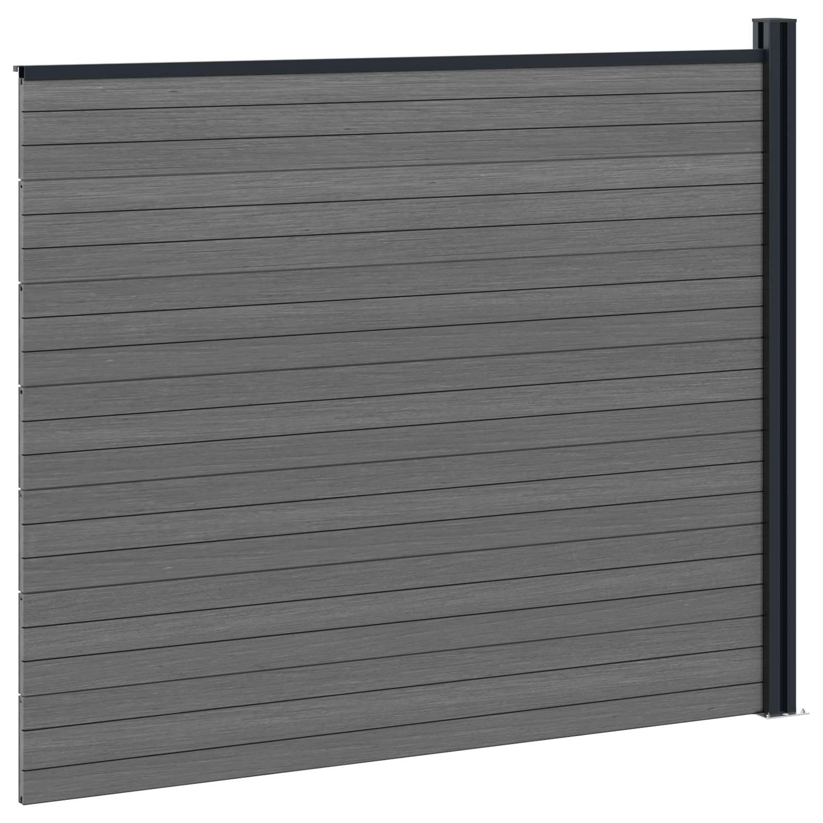 Hekpaneel WPC en Aluminium Grijs is nu te koop bij PeponiXL, paradijselijk wonen!