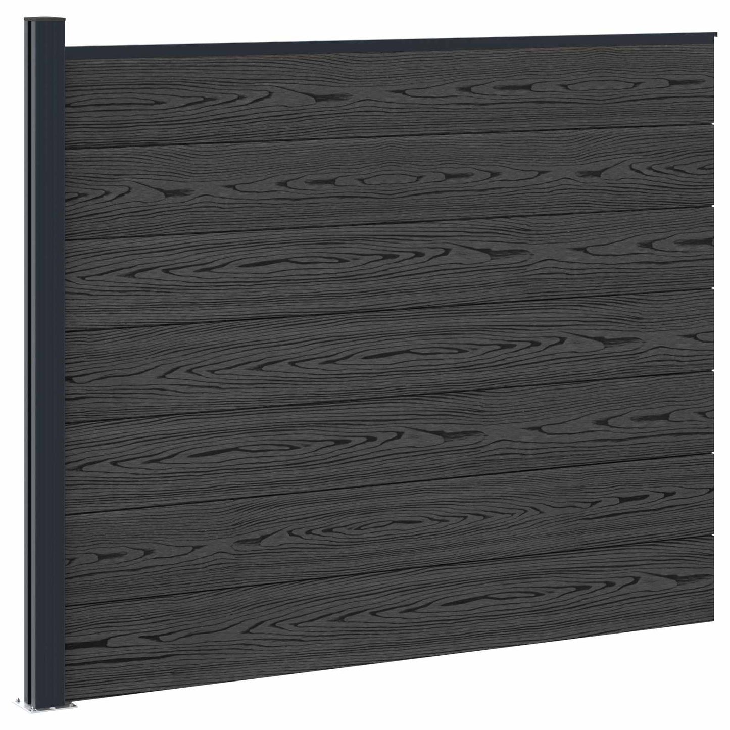 Hekpaneel WPC en Aluminium Zwart is nu te koop bij PeponiXL, paradijselijk wonen!