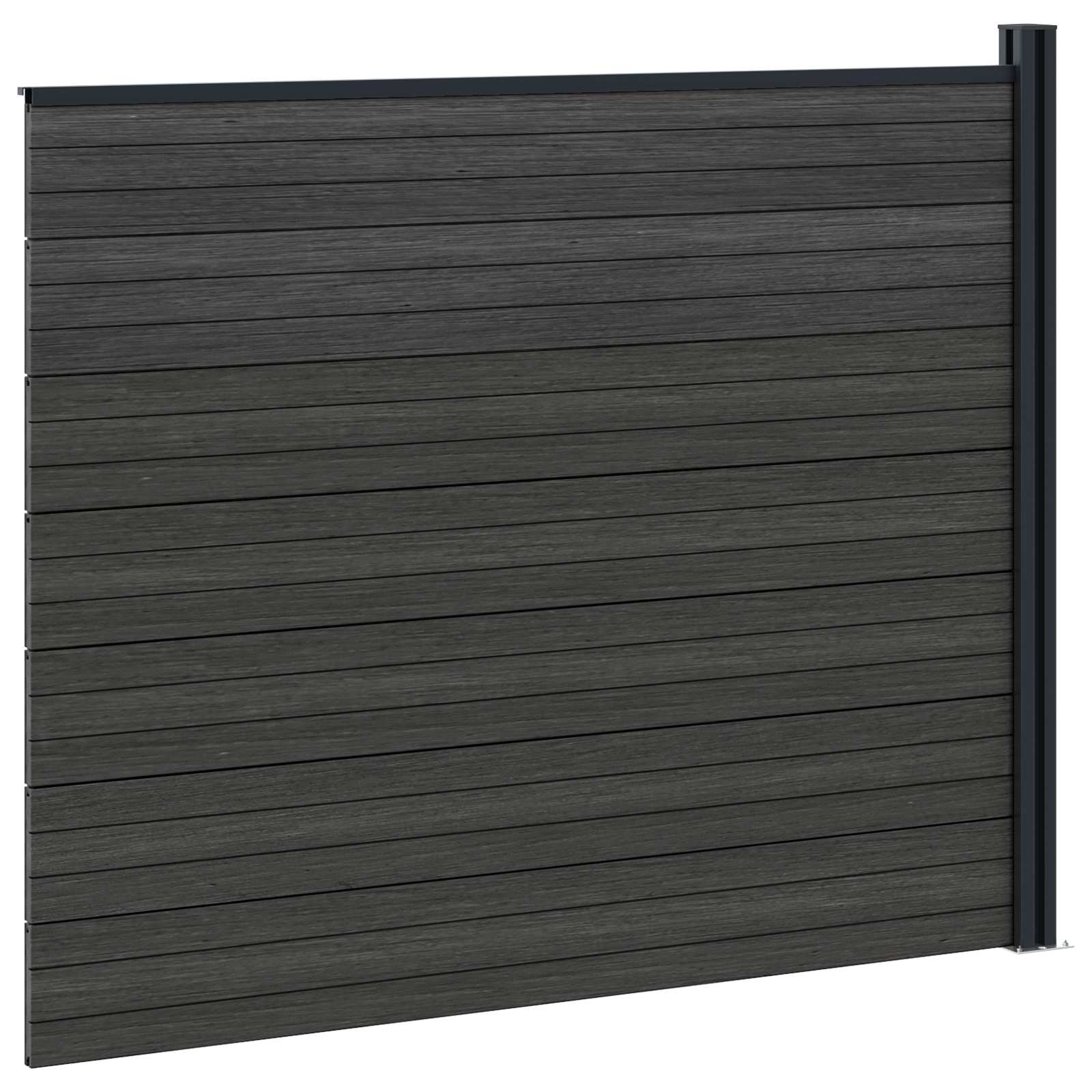 Hekpaneel WPC en Aluminium Zwart is nu te koop bij PeponiXL, paradijselijk wonen!