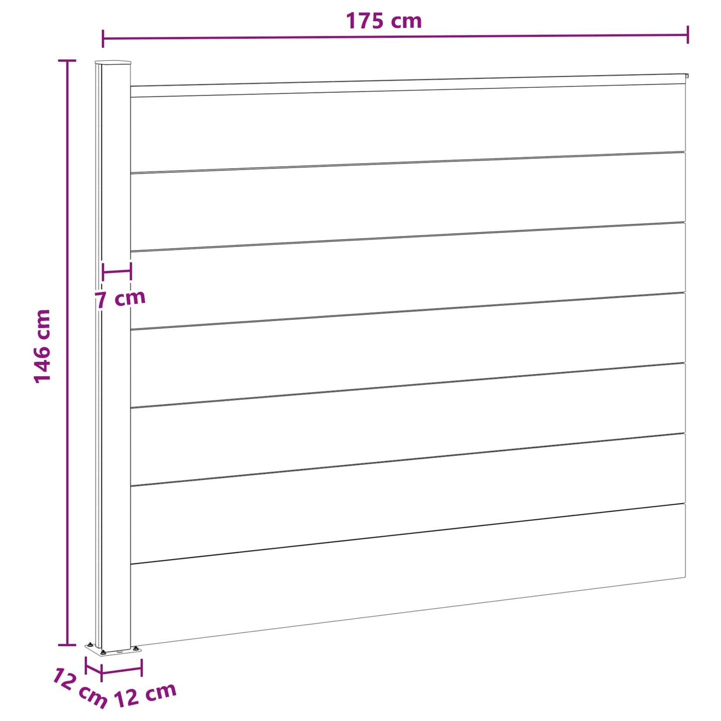 Hekpaneel WPC en Aluminium Zwart is nu te koop bij PeponiXL, paradijselijk wonen!