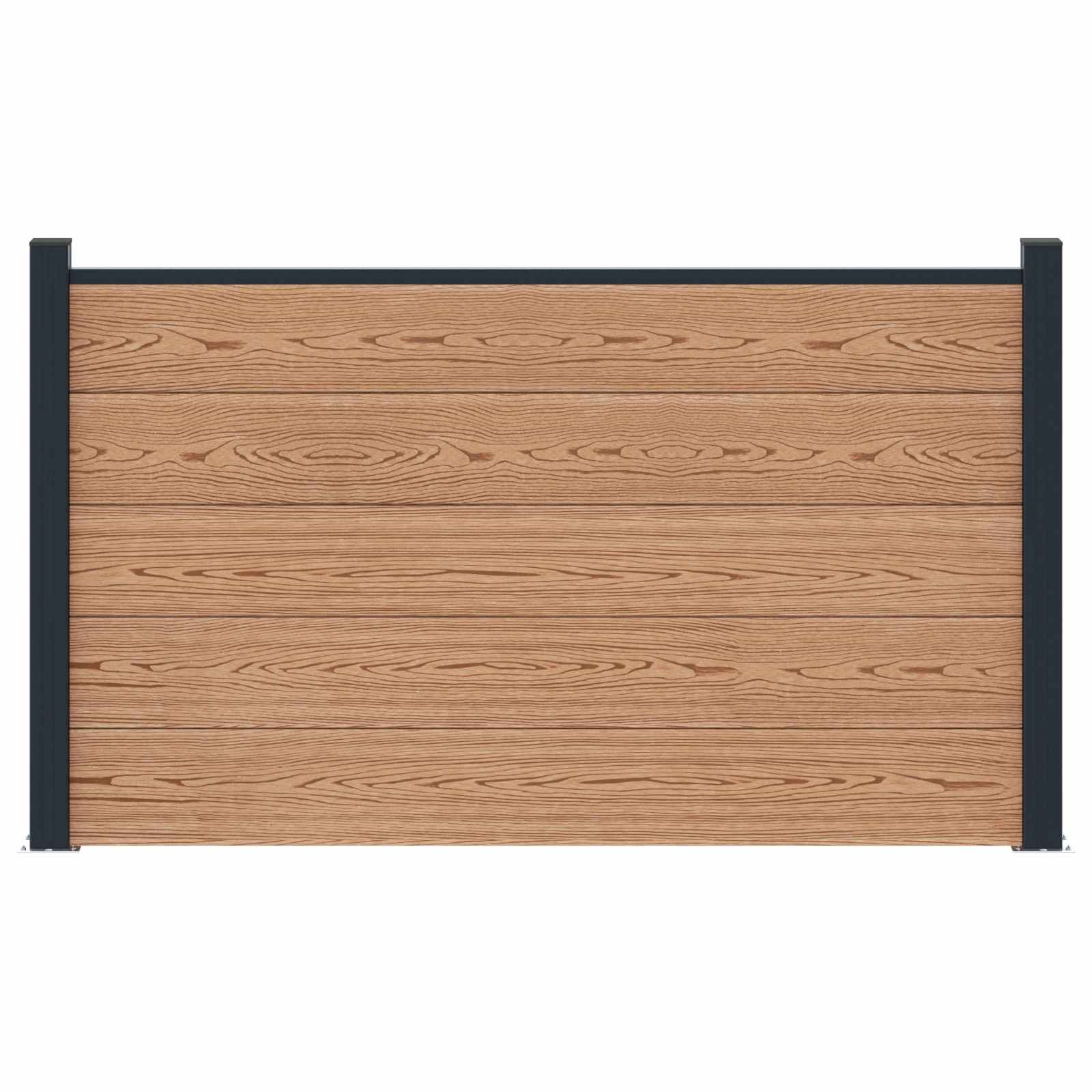 Hekpaneel WPC en Aluminium Bruin is nu te koop bij PeponiXL, paradijselijk wonen!